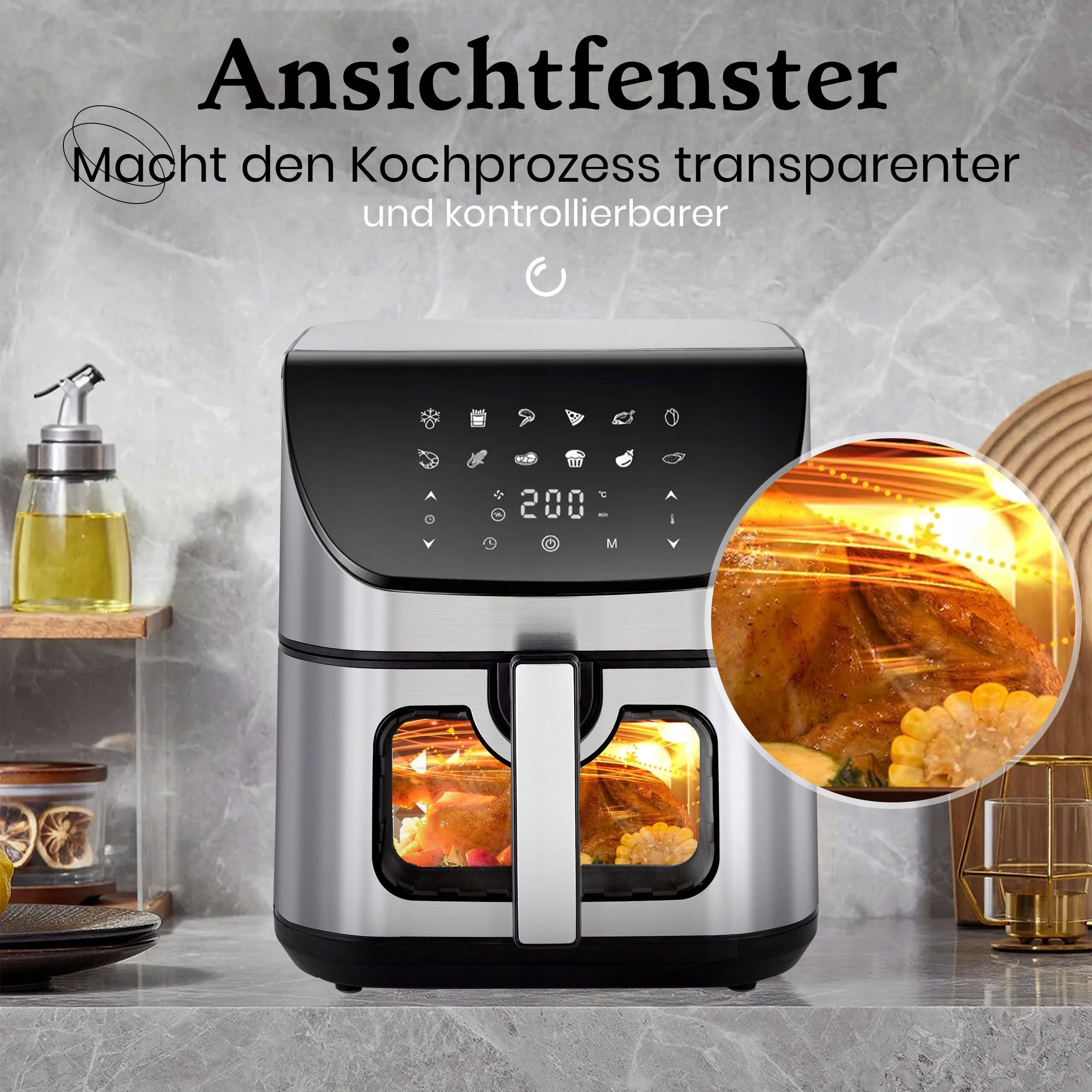 Air Fryer 8,5L 1800W LED 12 Programs XXL Window Manufacturer code 9008918897317