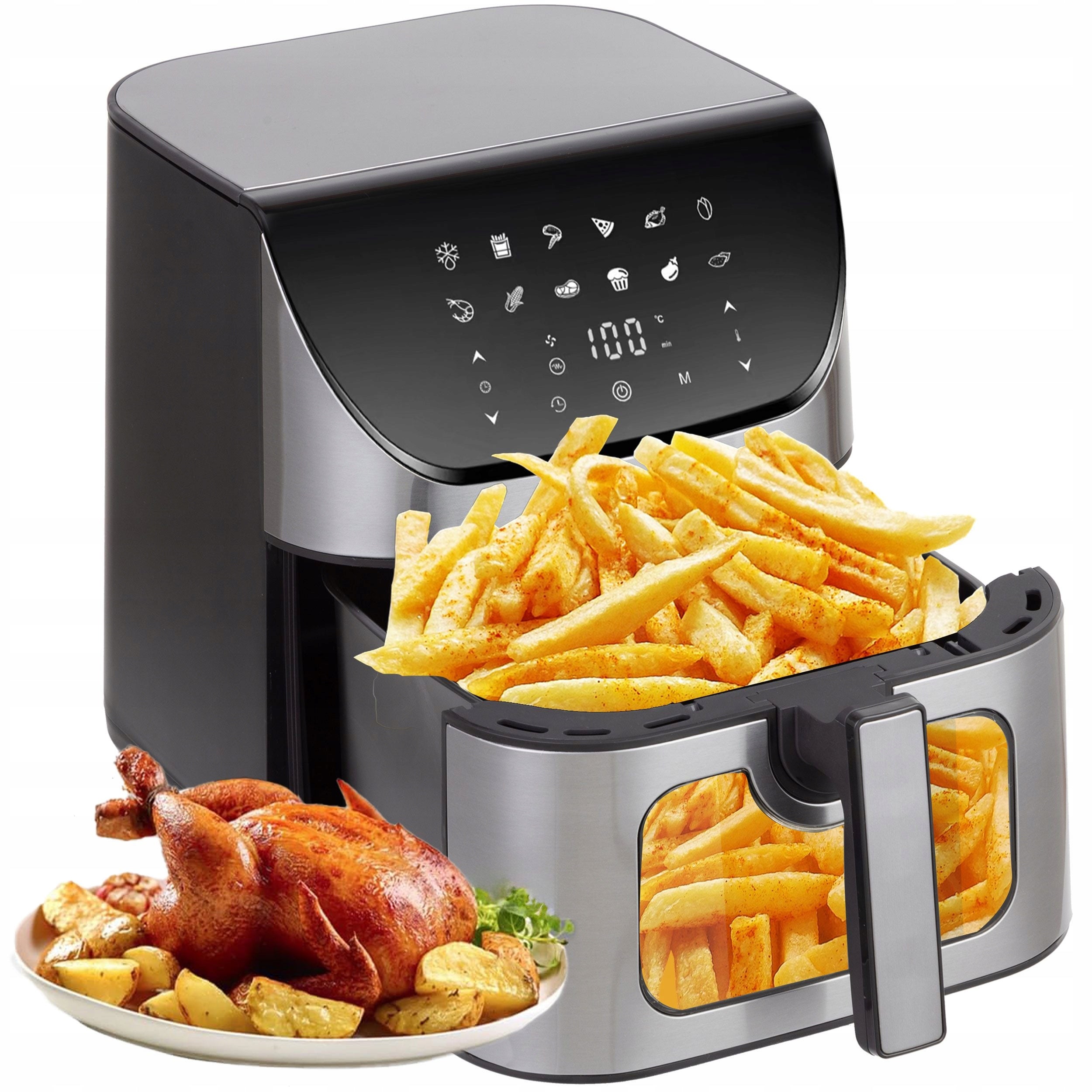 Air Fryer 8,5L 1800W LED 12 Programs XXL Window