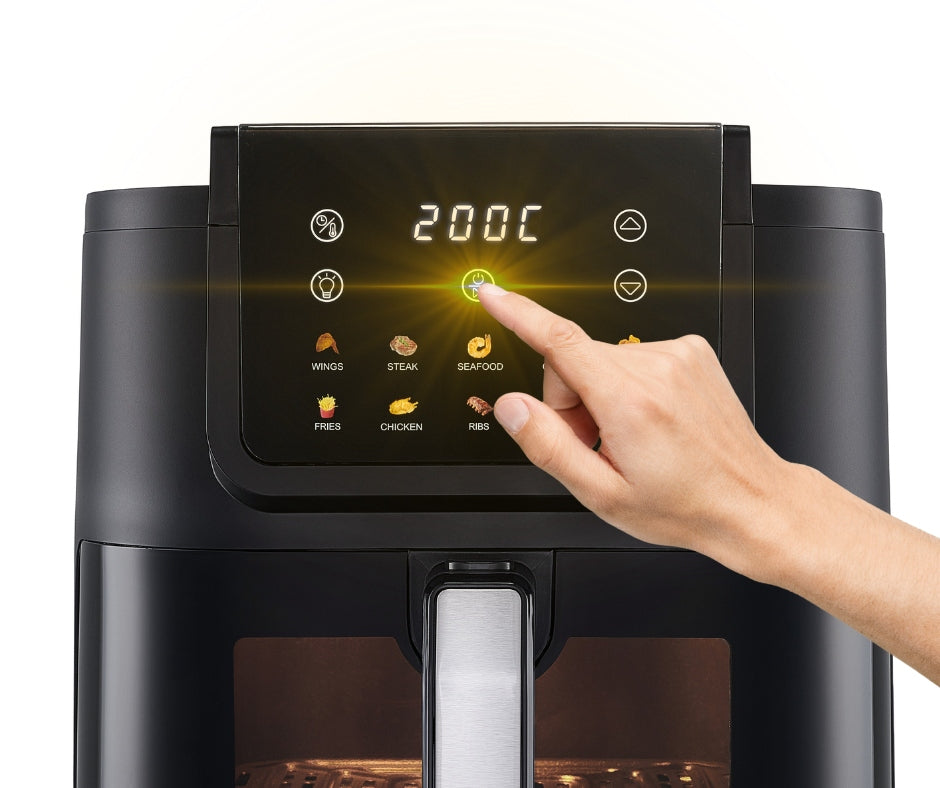 Air Fryer Fat Free Air Fryer BYRGEN Fryer 8L Large Drawer Window Bowl volume 8 l