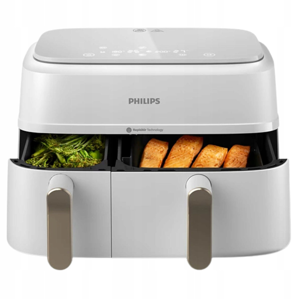 Air Fryer Fat Free Fryer Philips NA353/10 Dual Basket 2750W 9L