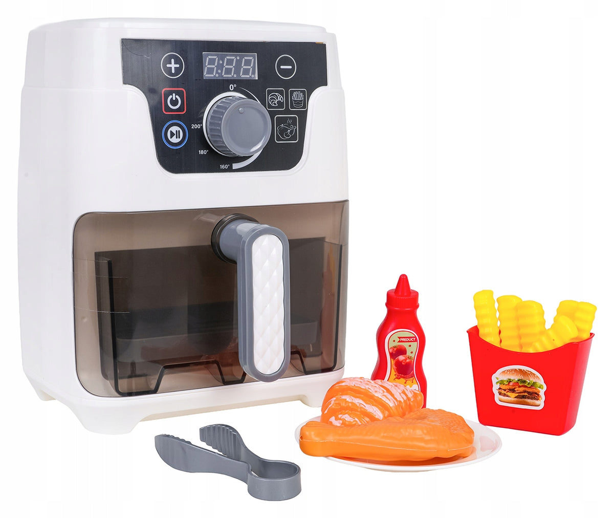 Air Fryer with Light and Sound Function + Accessories Brand Ramiz