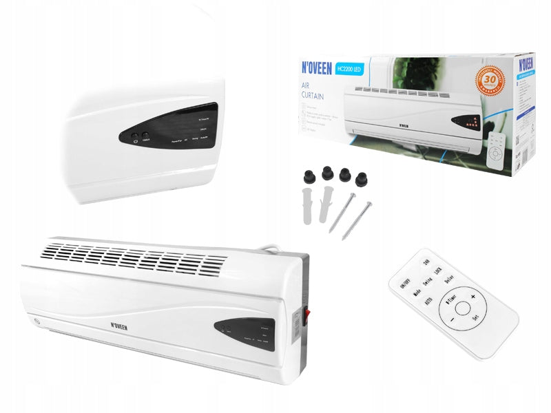 Air Heating Curtain Wall Heater N'oveen HC2200 LED 2000 W Manufacturer code HC2200