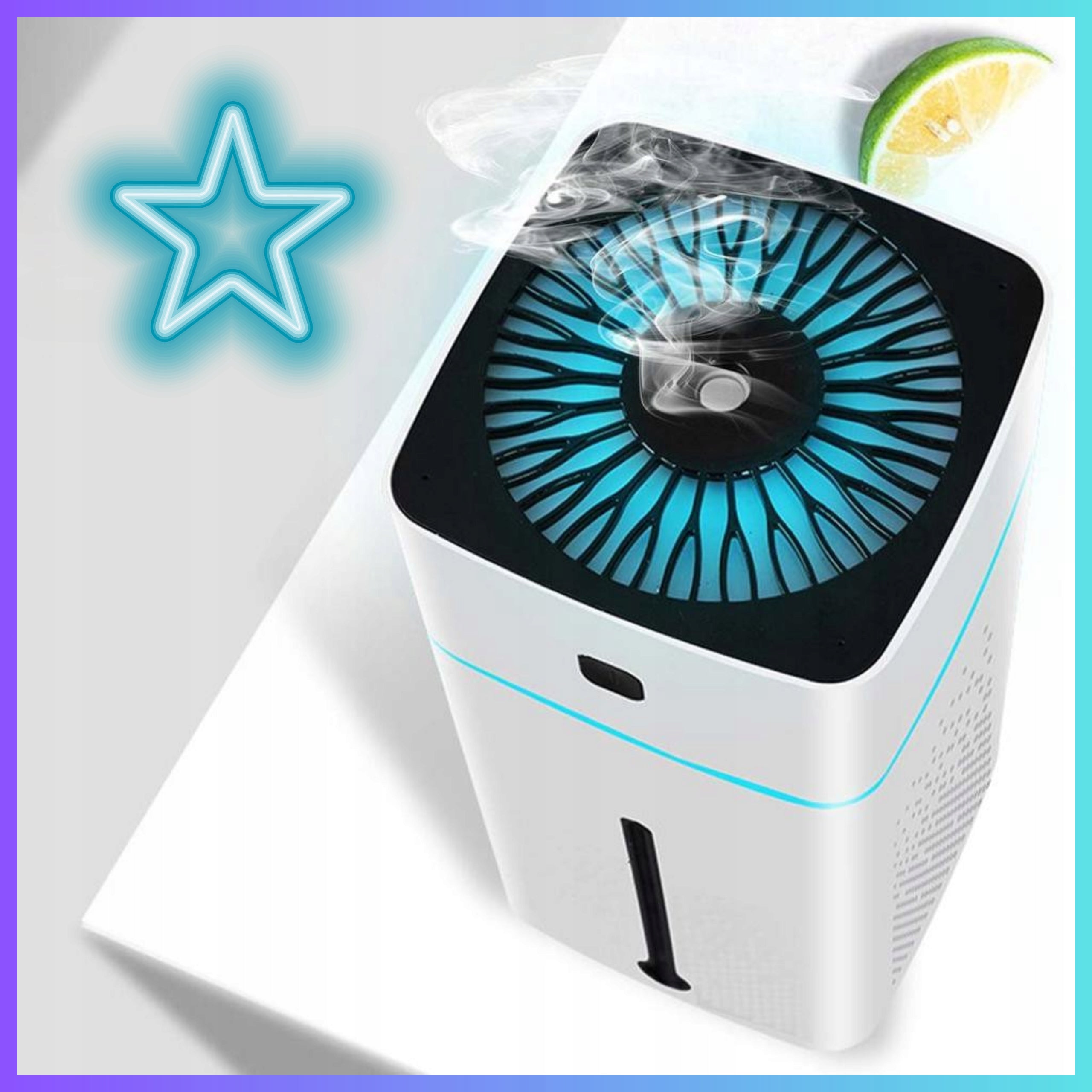 Air Humidifier 1L Aromatherapy Diffuser 12 Essential Oils White Medical device no