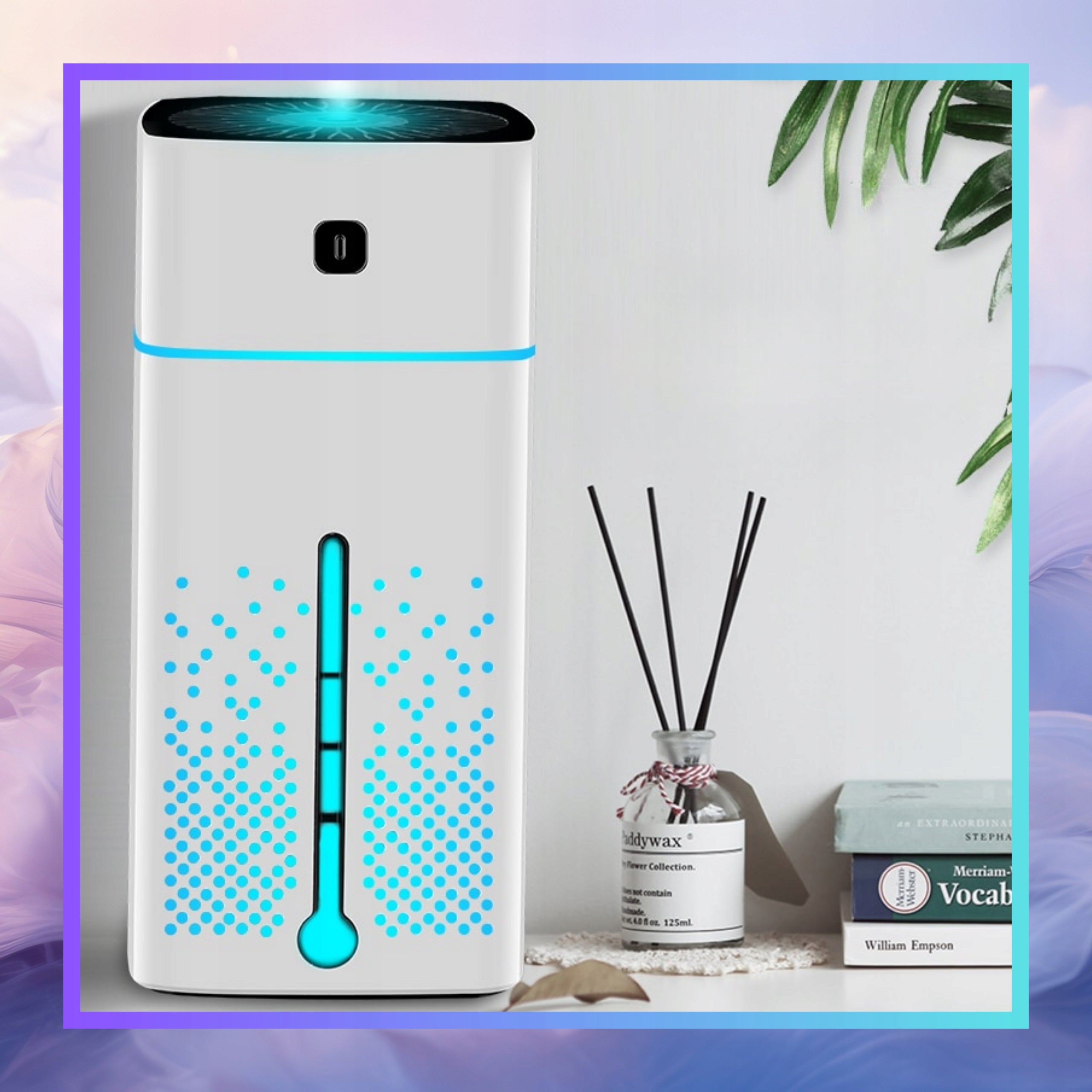 Air Humidifier 1L Aromatherapy Diffuser 12 Essential Oils White Packaging status original