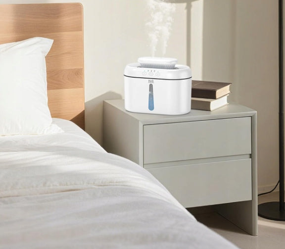 Air Humidifier 2L Diffuser Mist LED Light Quiet Automatic Switch Manufacturer code LKV Humidifier