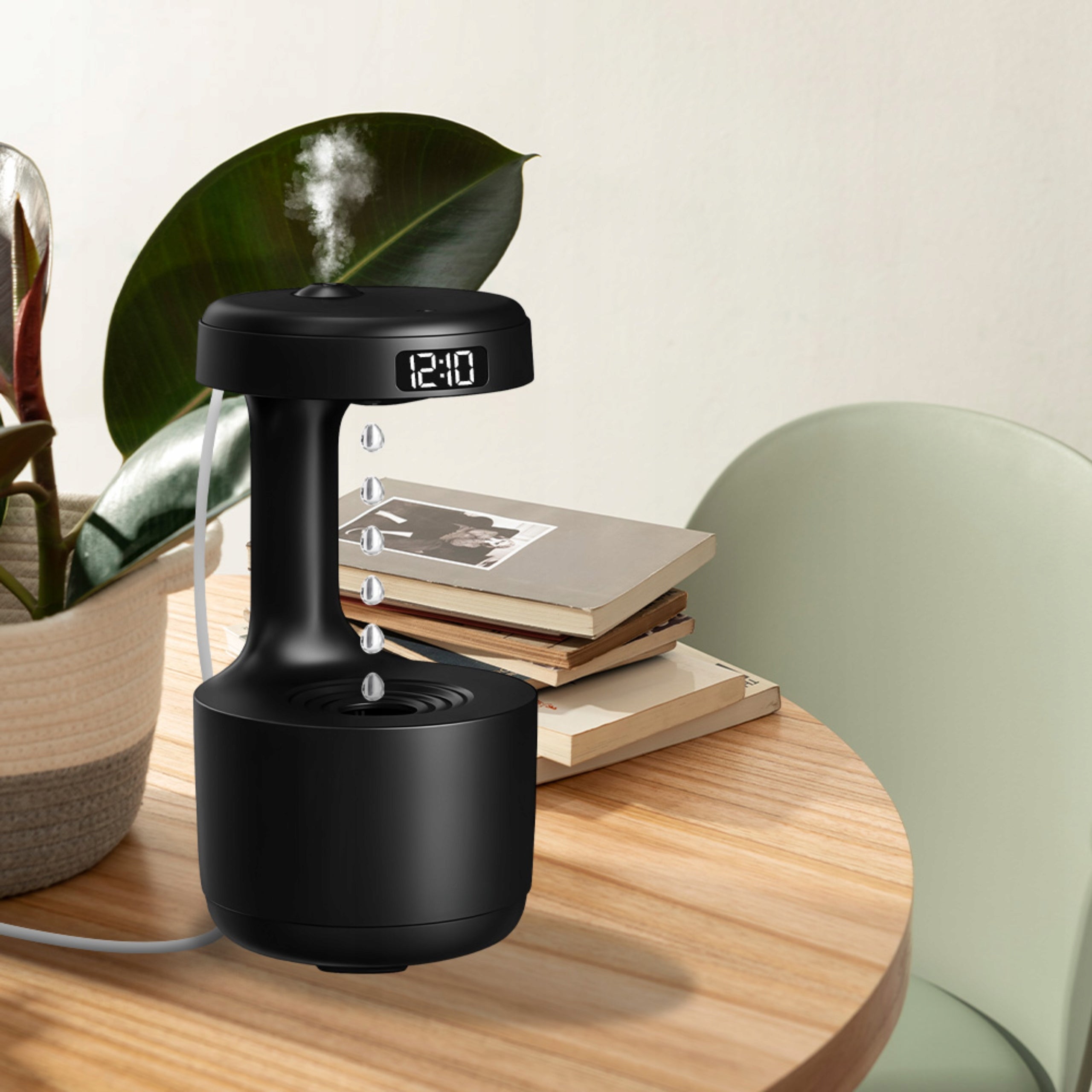 Air Humidifier Antigravity LED Diffuser Aromatherapy Oils Black EAN (GTIN) 5904826611653