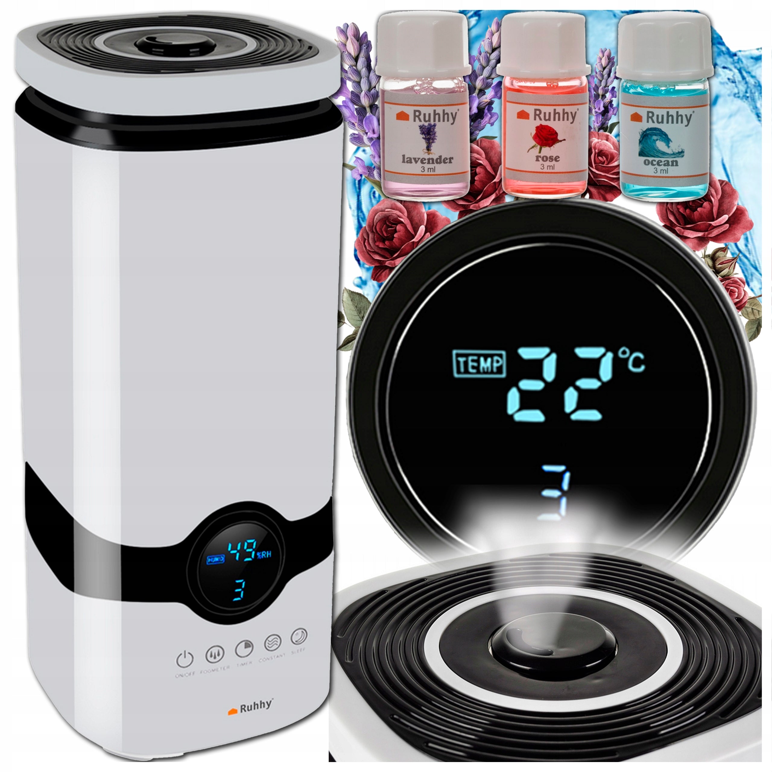 Air Humidifier Aromatherapy Ionizer Fragrance Diffuser Automatic