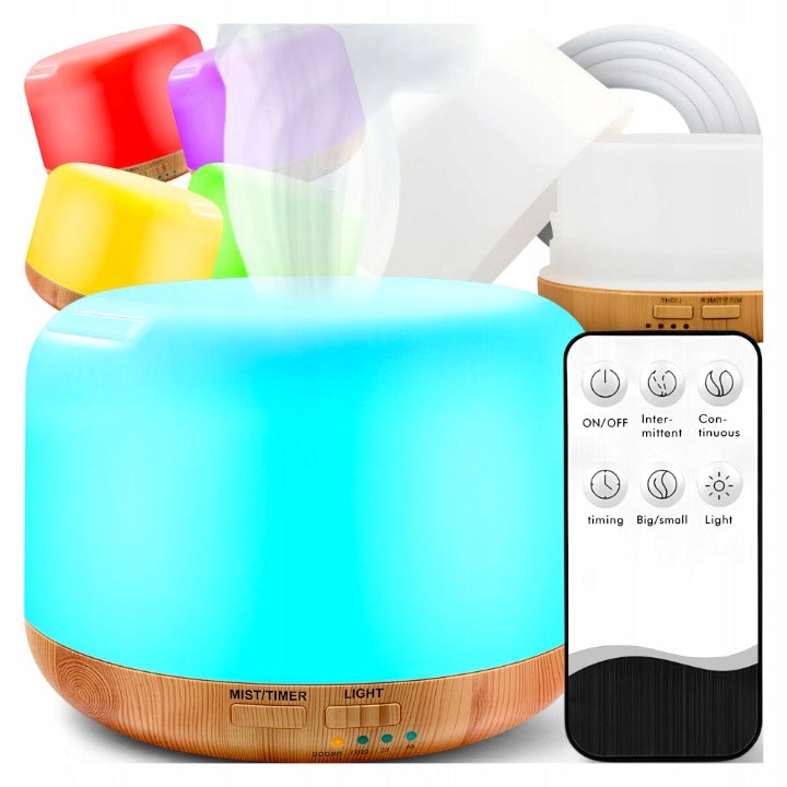 Air Humidifier Diffuser Aromatherapy Fragrance + Night Light LED Remote Control