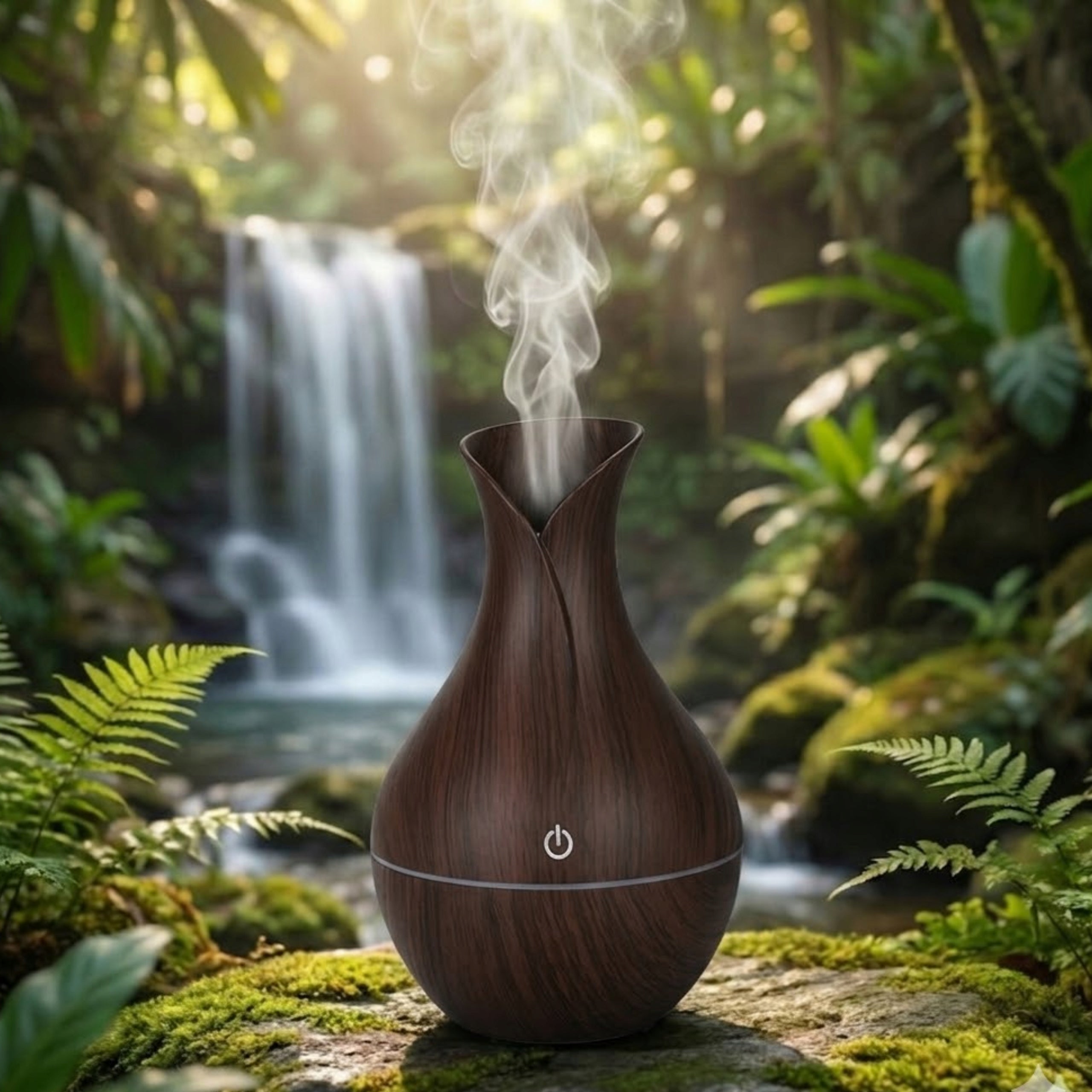 Air Humidifier Fragrance Diffuser + 12 Oils LED Light Mist Packaging status original