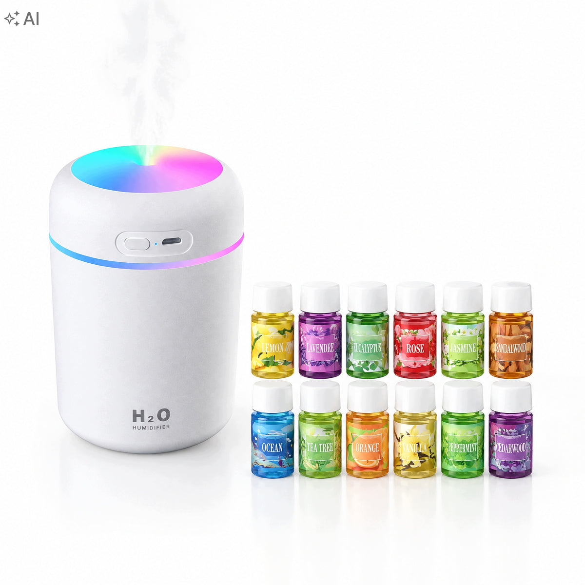 Air Humidifier Fragrance Diffuser for Car Mini USB 300ml Manufacturer code Nawilżacz Powietrza Dyfuzor Zapachowy do Auta
