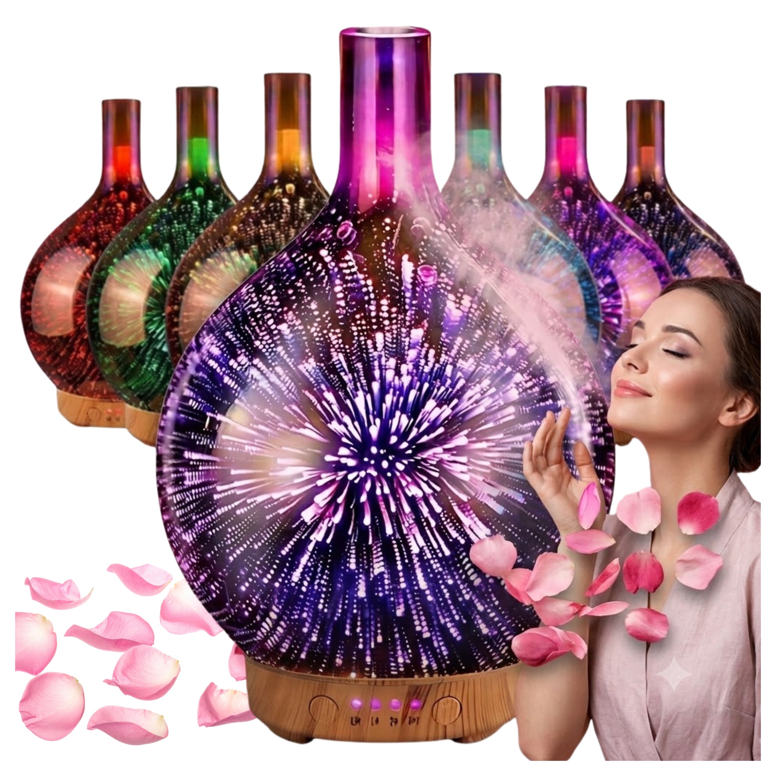 Air Humidifier Night Light RGB Diffuser Scented Aromatherapy Effect