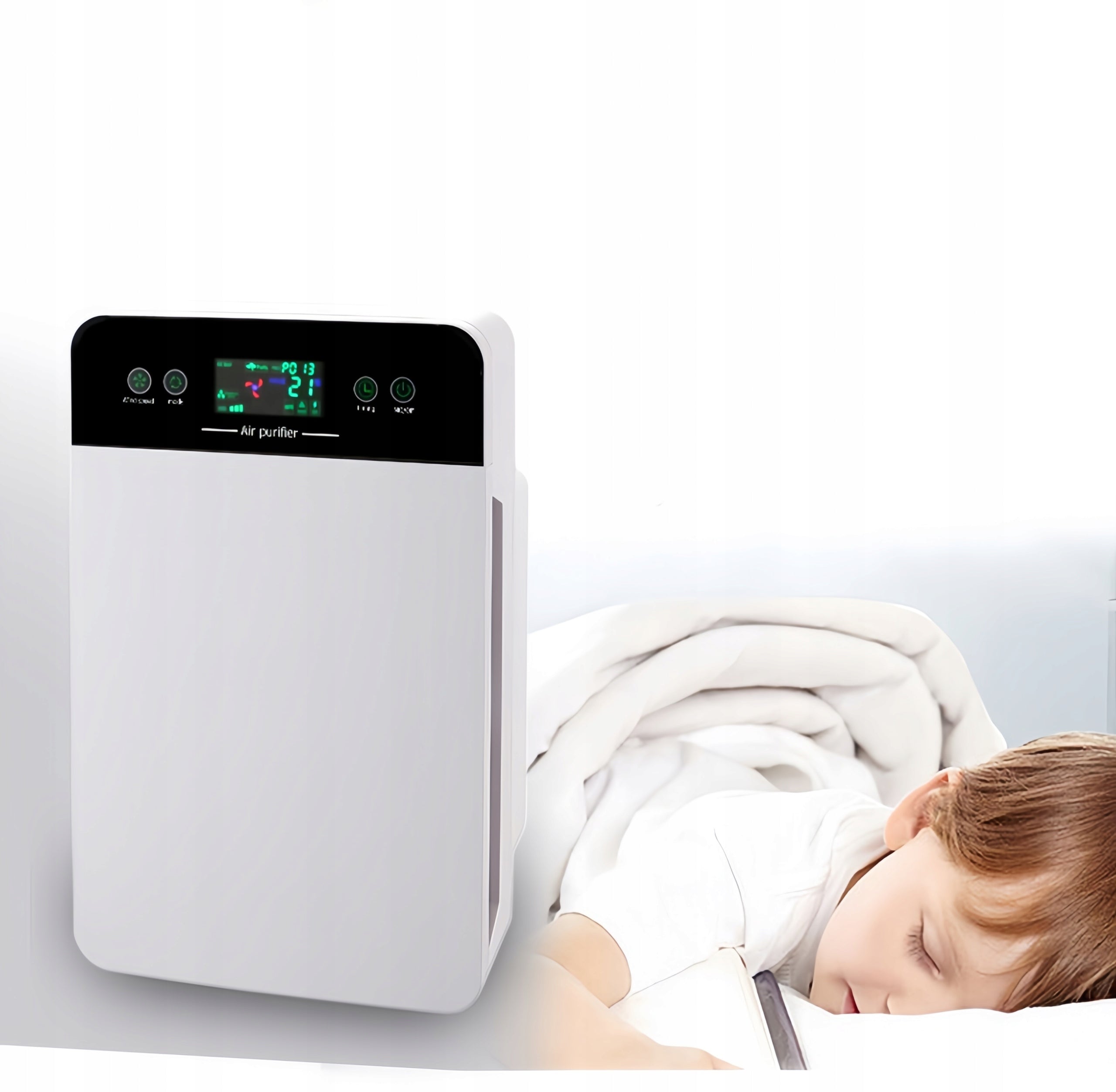 Air Purifier Automatic 7in1 Ionization Sterilization 2× HEPA Filter Manufacturer code 7Q-22