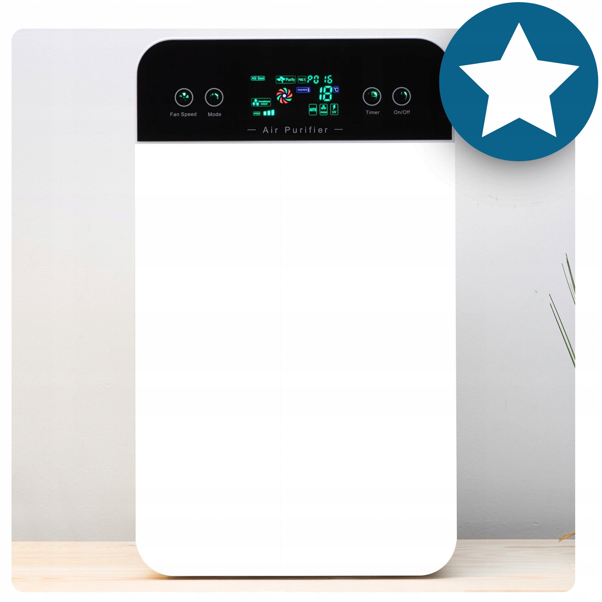 Air Purifier Automatic 7in1 Ionization Sterilization 2x HEPA Filter Packaging status original
