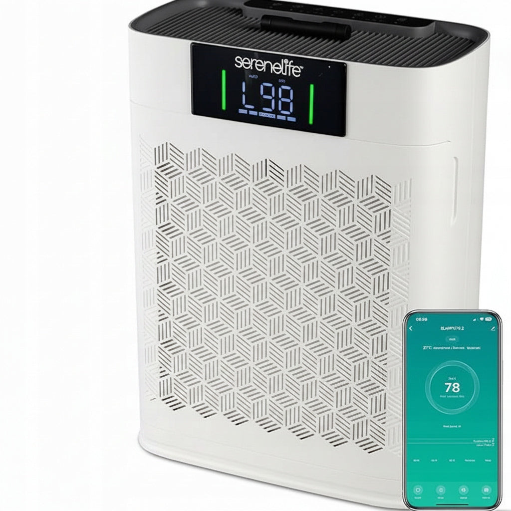 Air Purifier SereneLife HEPA WiFi 100m² Smart