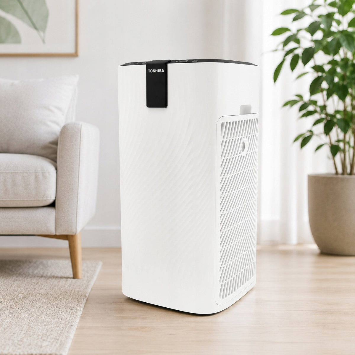 Air Purifier Toshiba CAF-Z123XPL with HEPA PET Ions 88 m² White Packaging status original