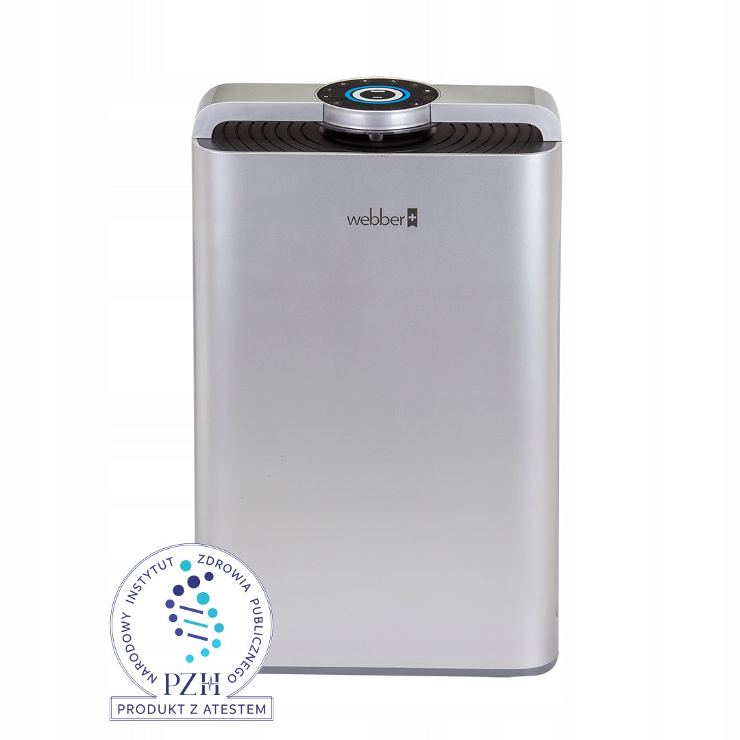Air Purifier Webber AP9700 WIFI HEPA13 UV Ionizer Humidifier Dominant color white