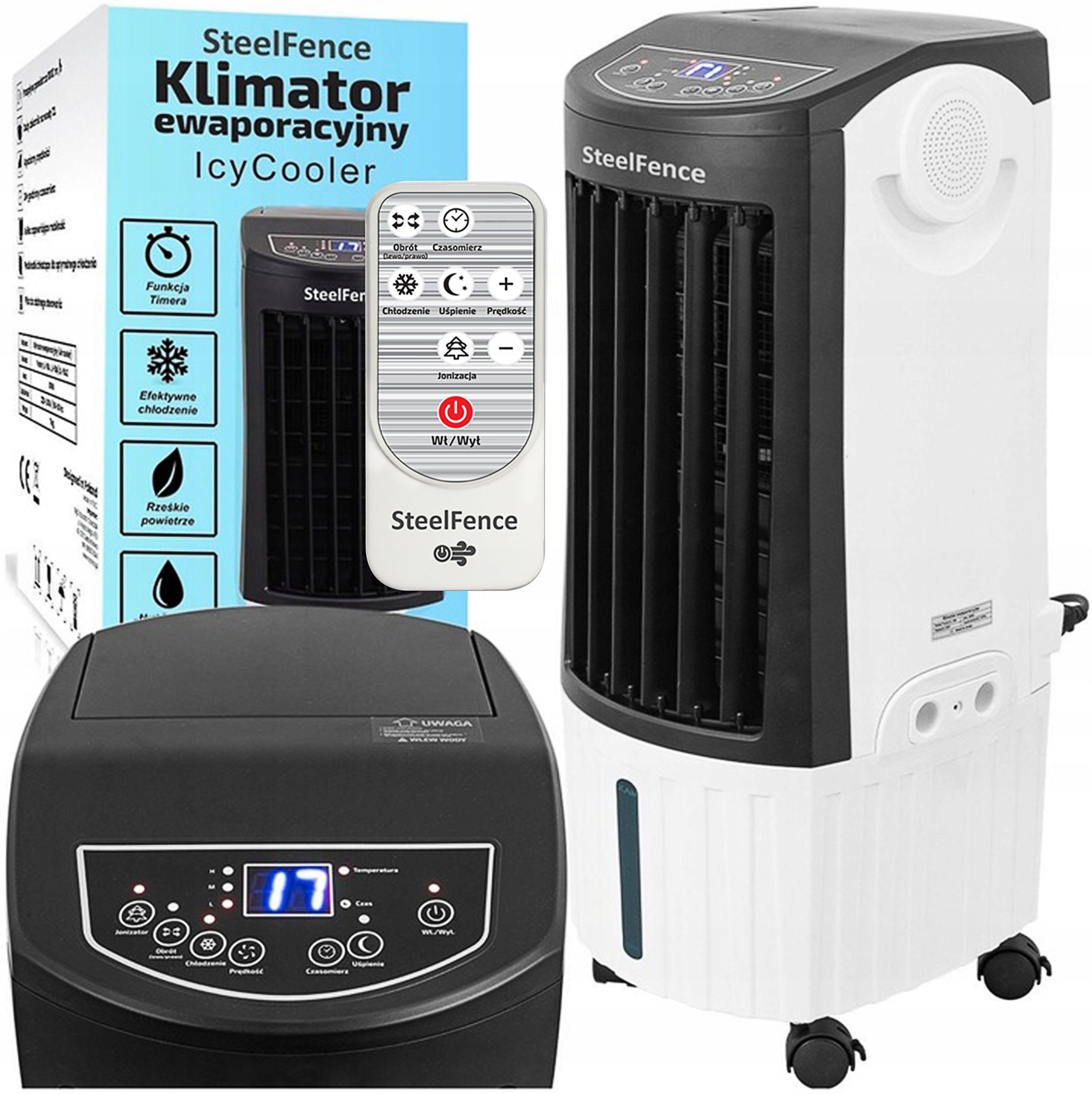 Air conditioner Cronos Frosty water 12L ionization remote control 5in1 PORTABLE AIR CONDITIONER