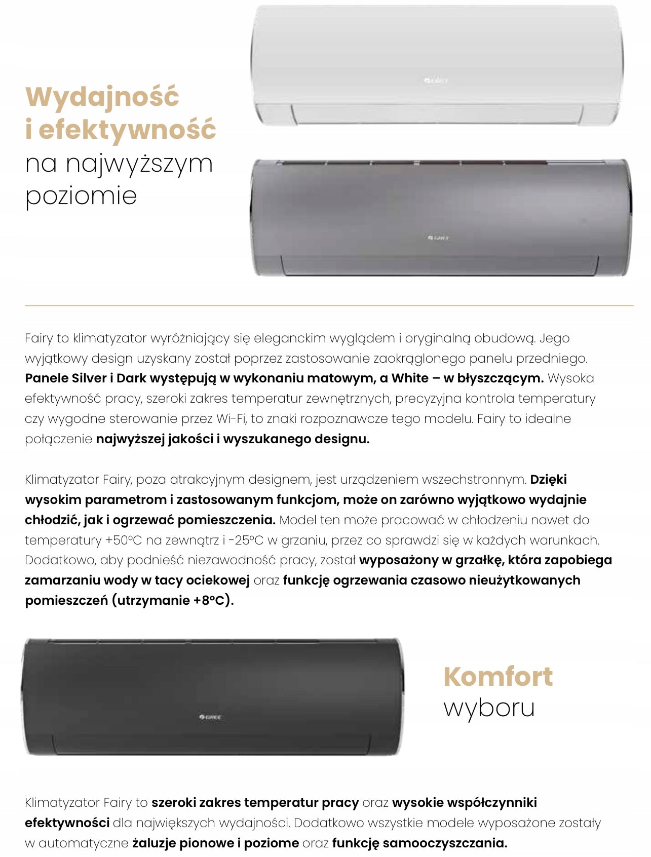 Air conditioner Gree Fairy GWH12ACC-K6DNA1F 3,51kW Sale! Manufacturer code GWH12ACC-K6DNA1F Silver