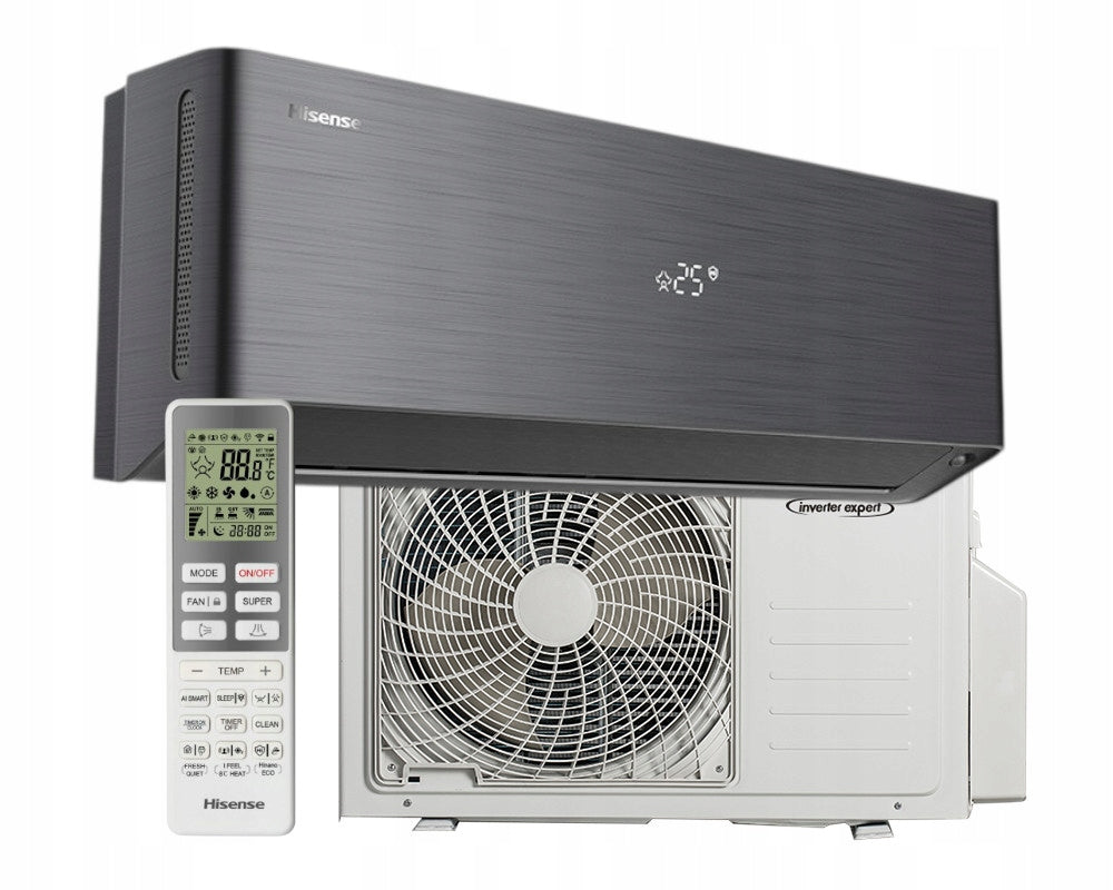 Air conditioner Hisense 3,5 kW Energy Pro X with WiFi and EEV black, class A+++
