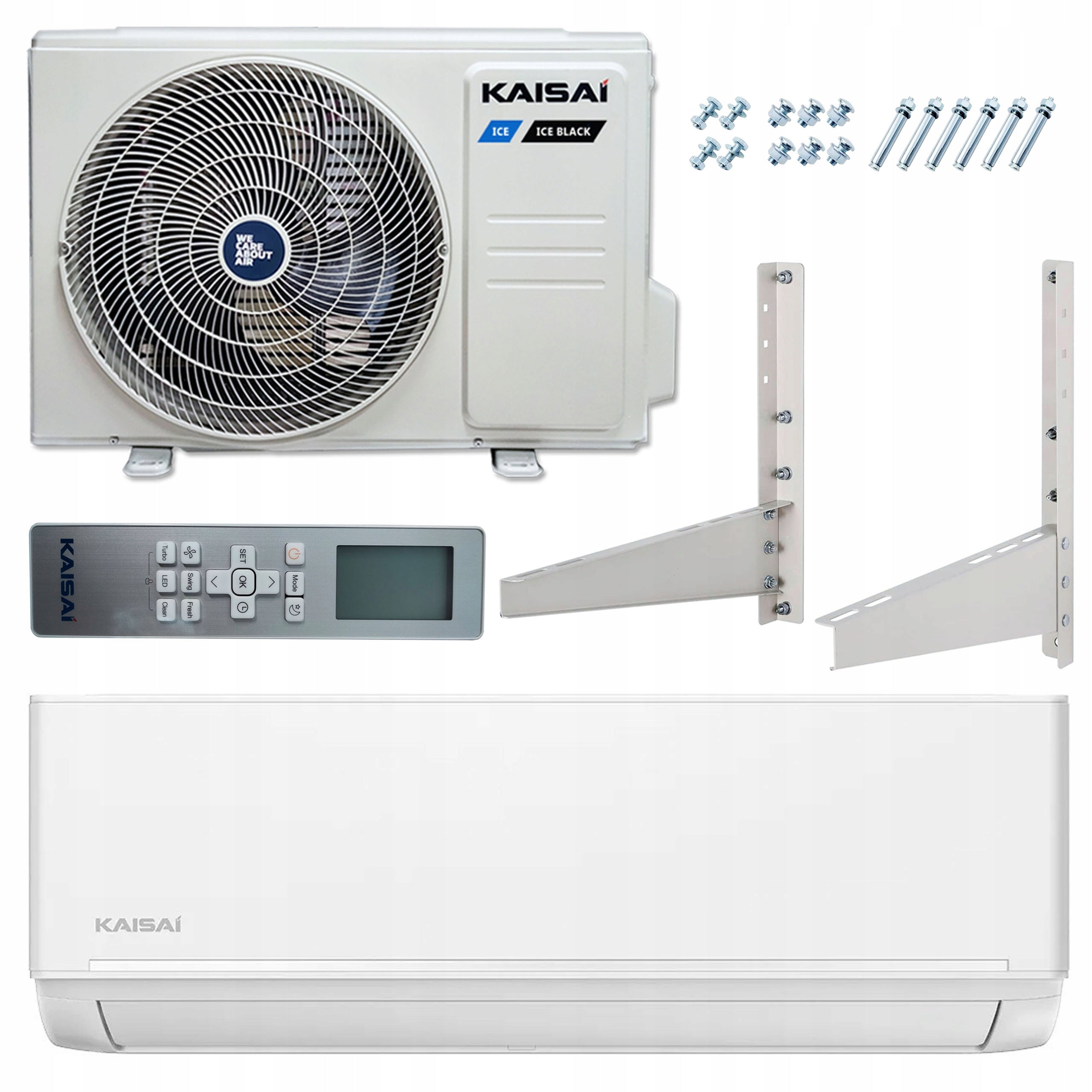 Air conditioner KAISAI ICE white 3,5kW wifi remote control cooling heating |FREEBIE!|