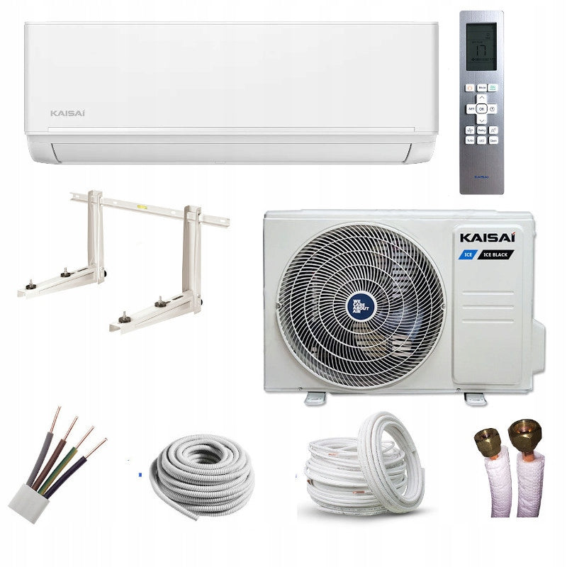 Air conditioner Kaisai Ice White 2,6kW WiFi white assembly kit