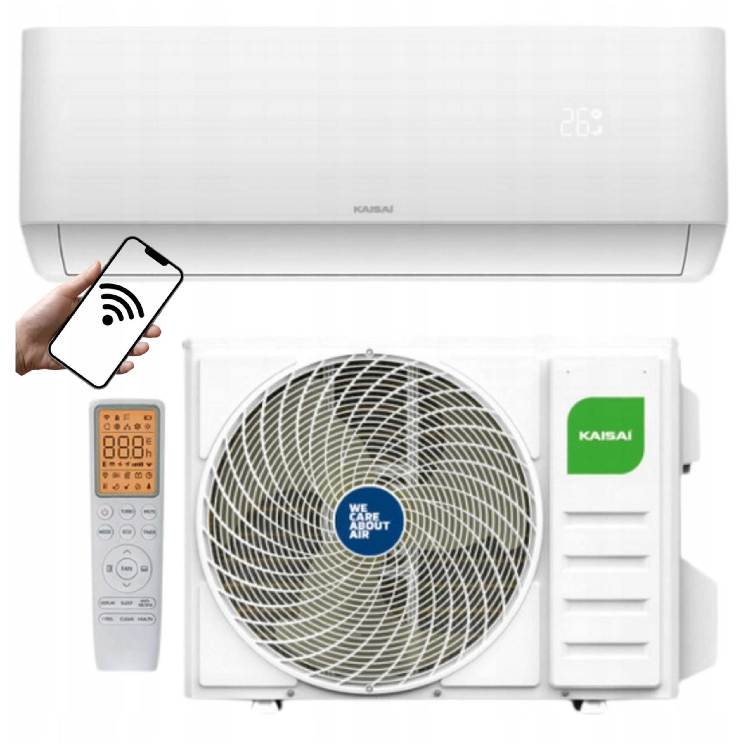 Air conditioner Kaisai PRO HEAT+ 3,5 kW 40m2 WiFi EEV home heater