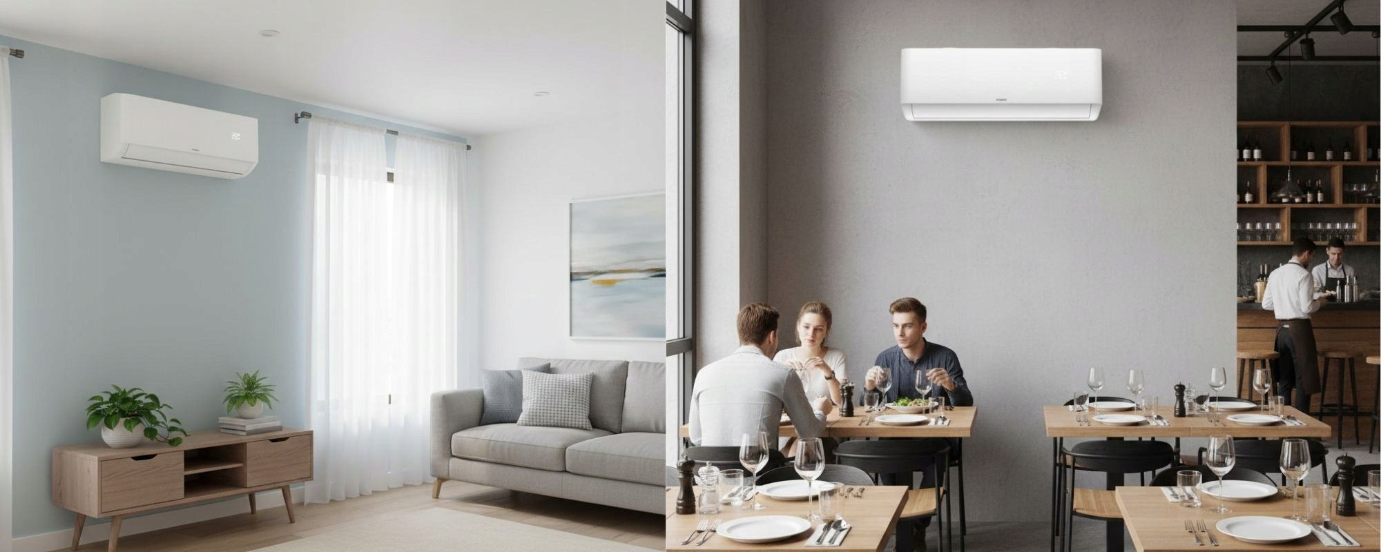 Air conditioner Kaisai Pro Heat + white plus 2,6kW for heating set white Packaging status original