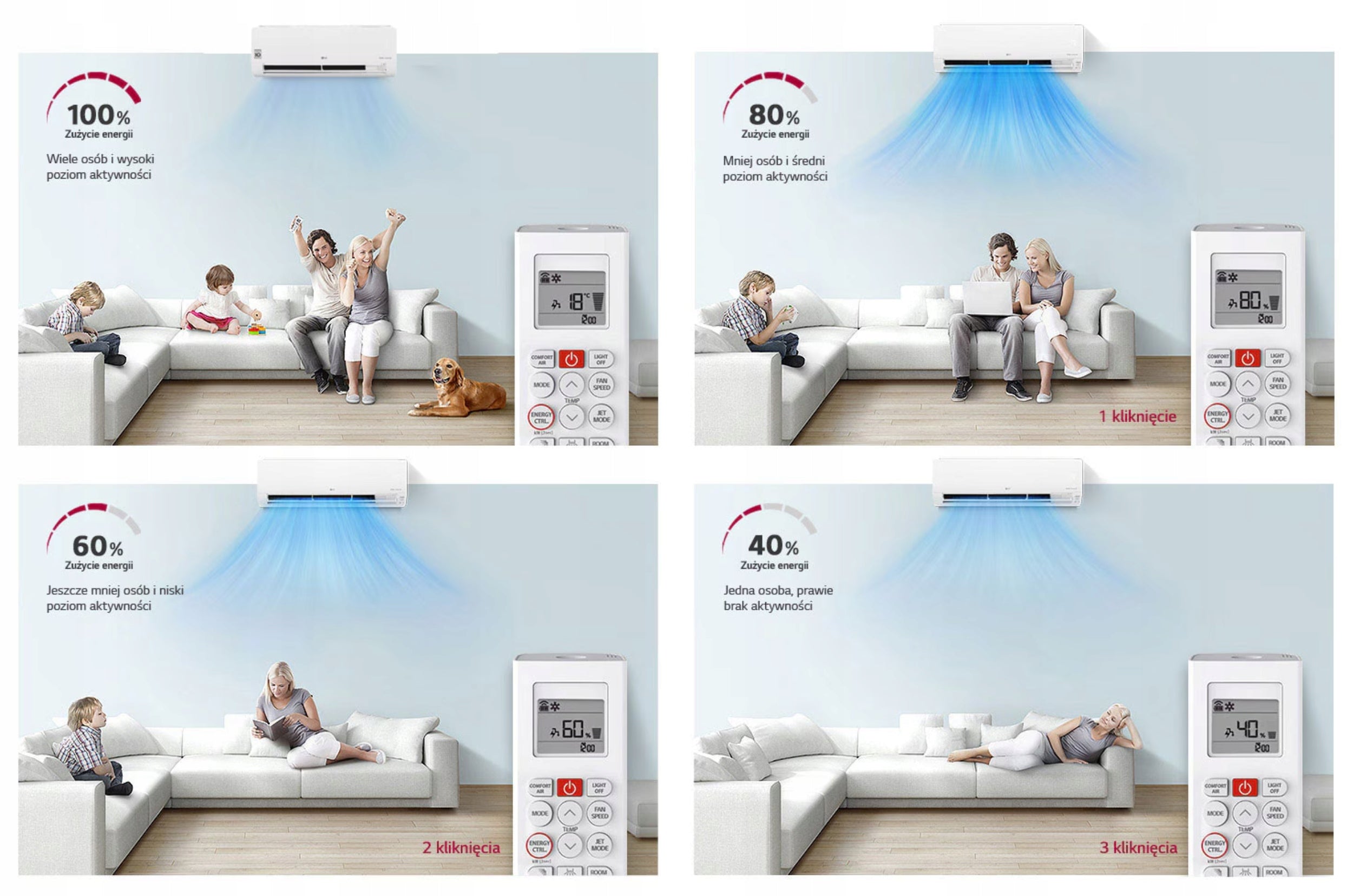 Air conditioner LG S09EC.NSJS Standard 2 2,5 KW Heating power 4000 W