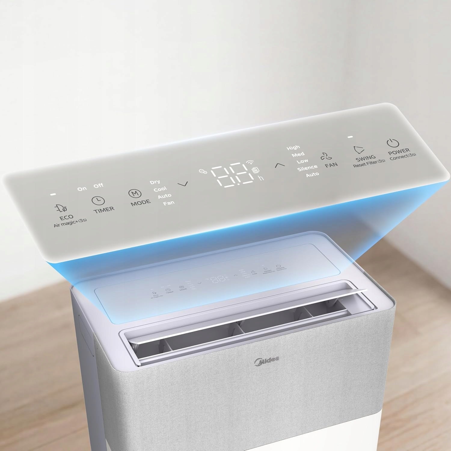 Air conditioner Midea Portasplit Cool Mobile 8000 BTU quiet up to 28 m² 2,3 KW Manufacturer code PortaSplit-E
