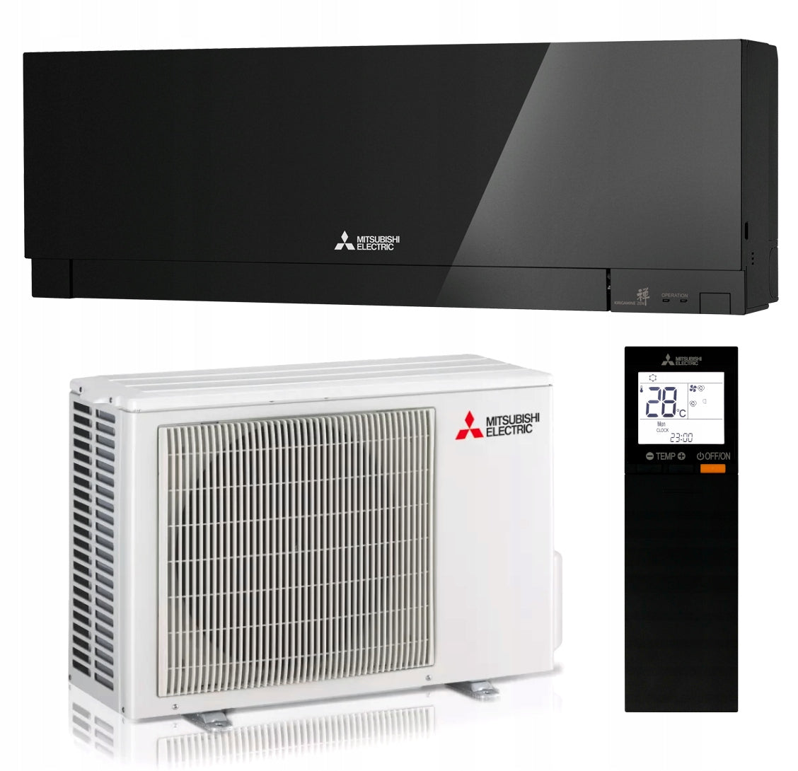 Air conditioner Mitsubishi Premium MSZ-EF 3.5 kW set black heating WIFI