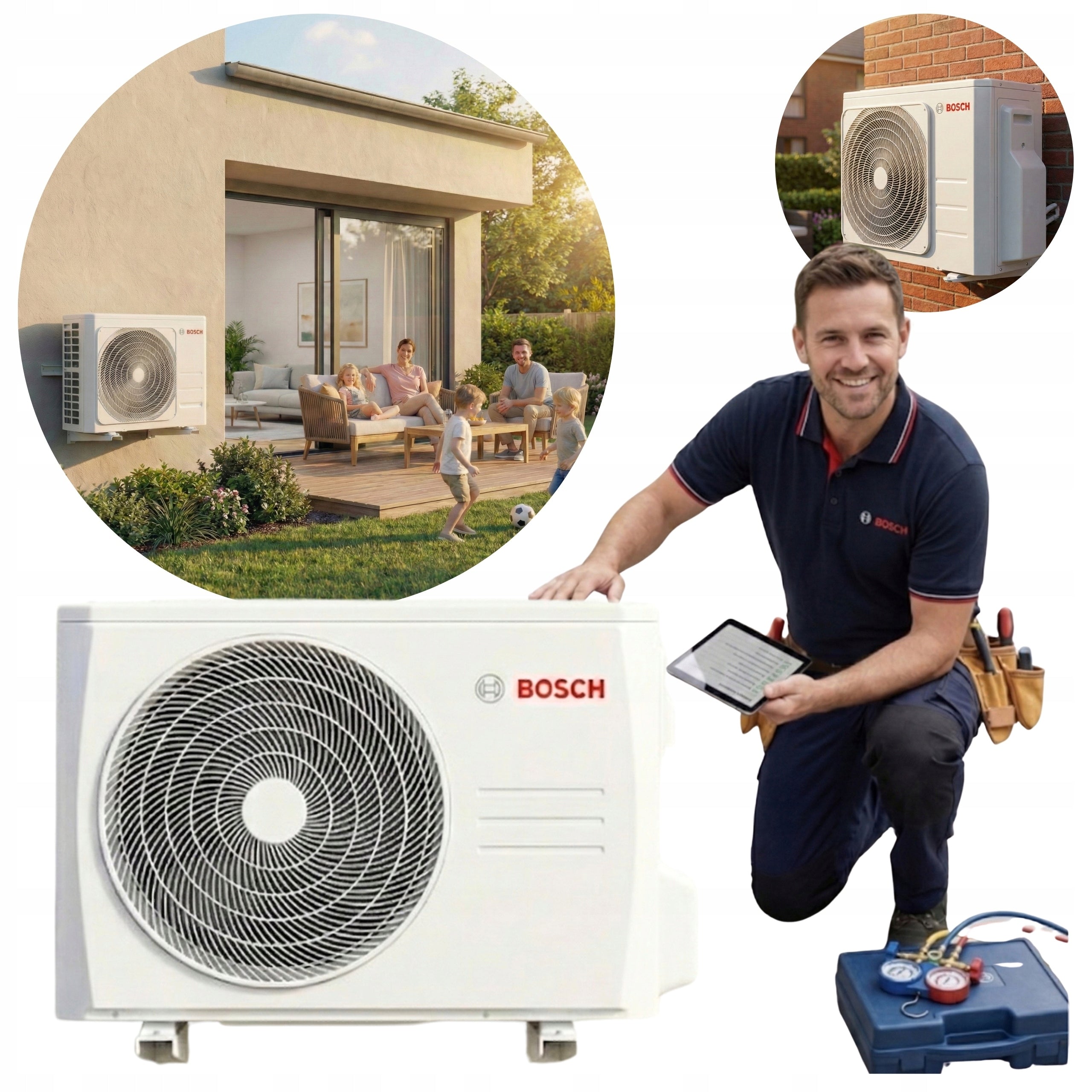 Air conditioner Multi-Split Bosch Climate 5000 MS 27 OUE for 3 units 7.9kW
