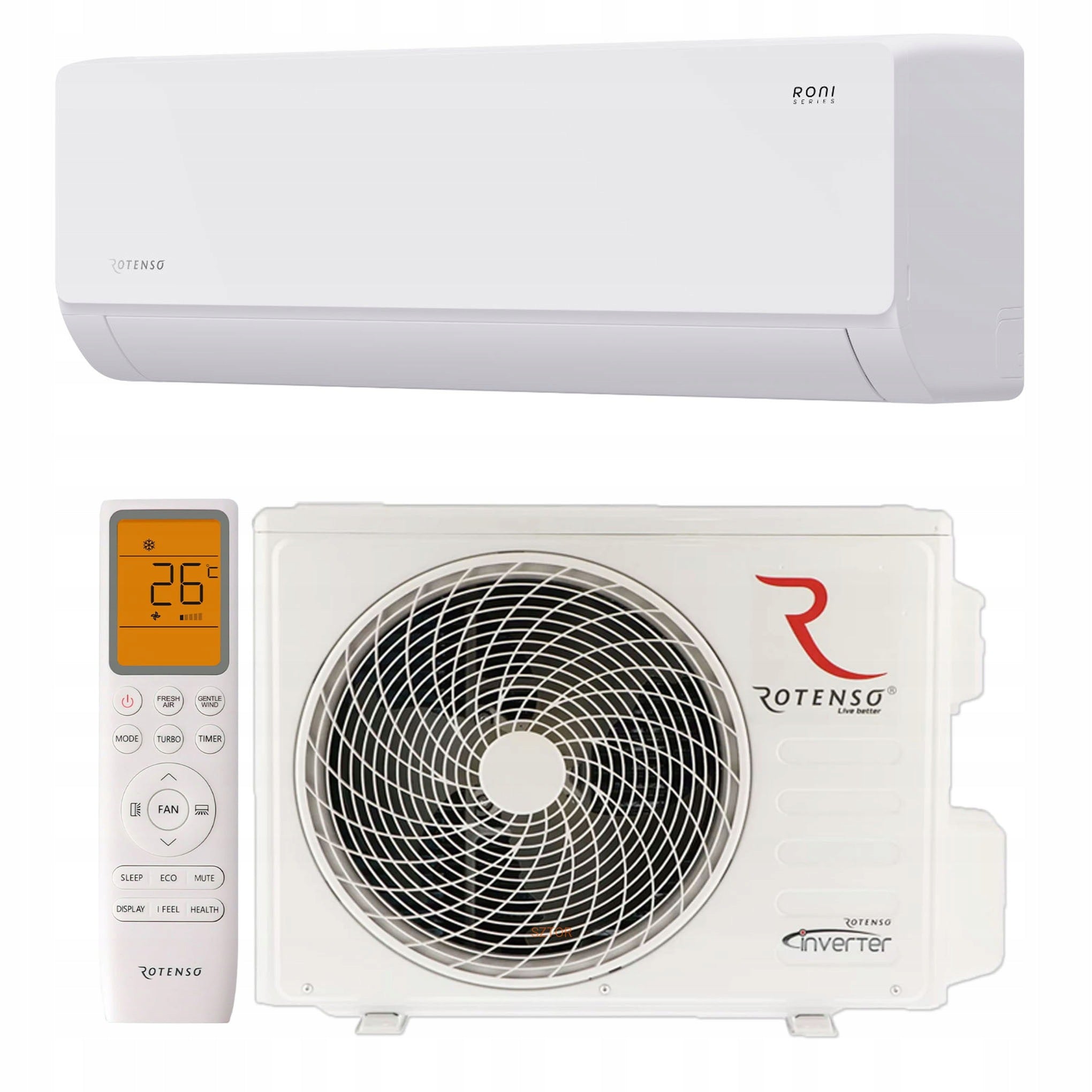Air conditioner ROTENSO RONI 3,4kW WiFi eMOTO 4D