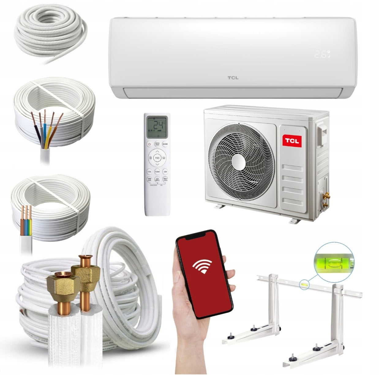 Air conditioner TCL Elite Plus XA73I 3,5kW for heating + set of 3mb