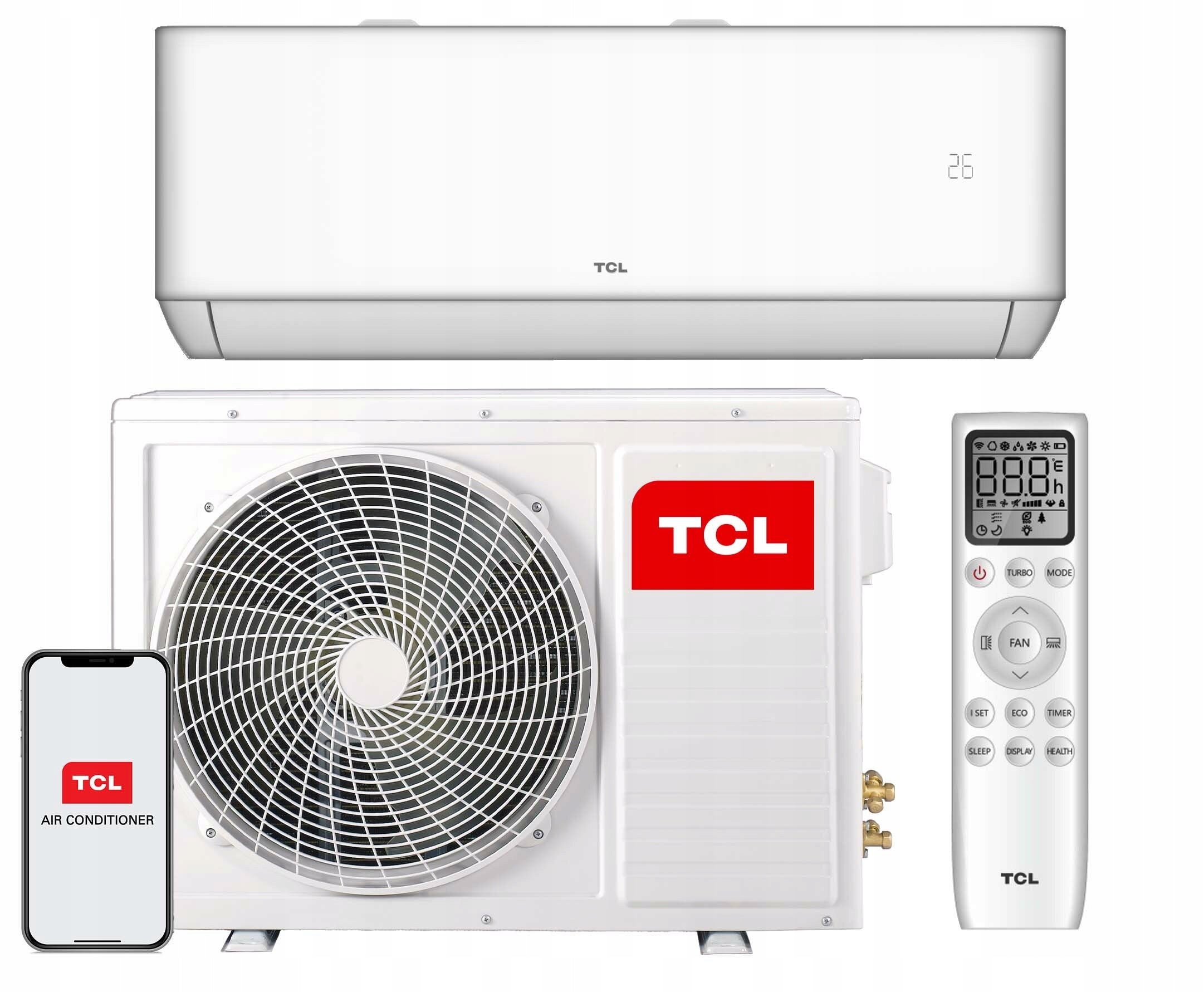 Air conditioner TCL Ocarina A+++ 5,1kW 4D WiFi Air conditioning Coanda UV Heating