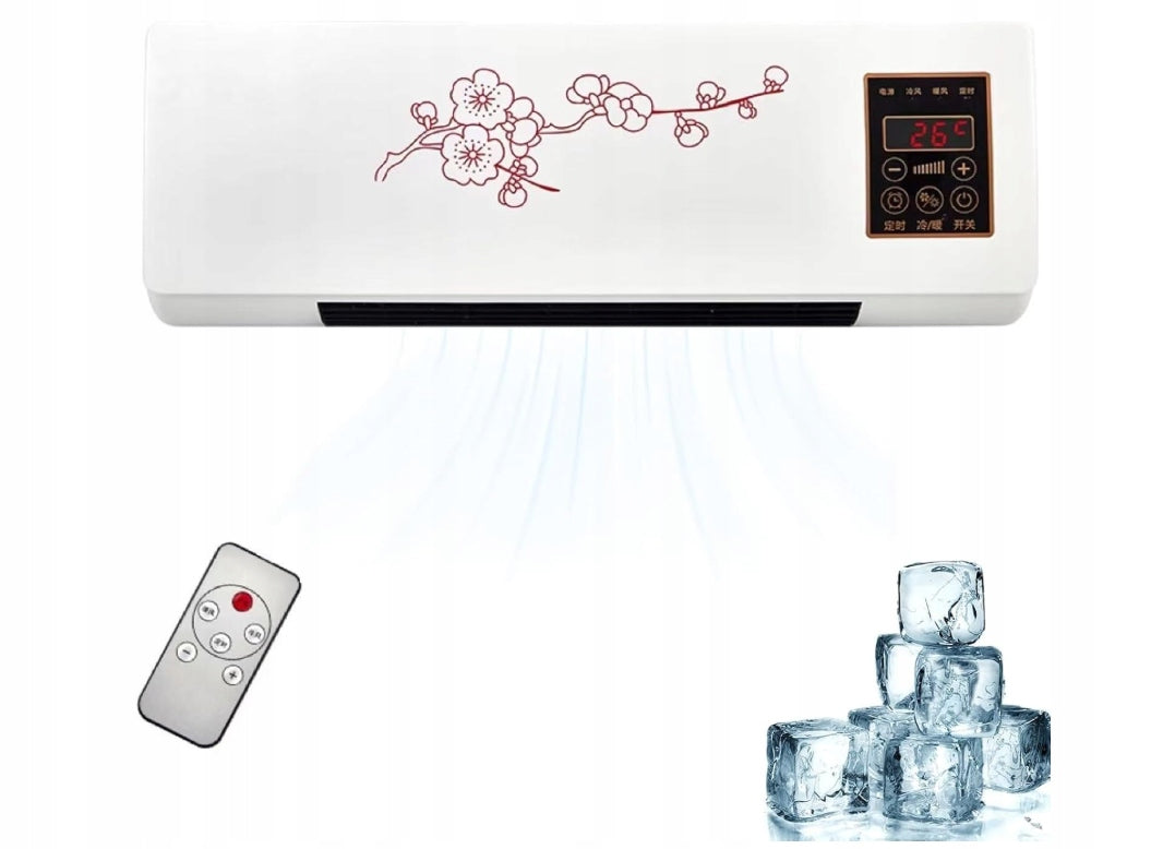 Air conditioner with Split heating function with heat pump, mounted on