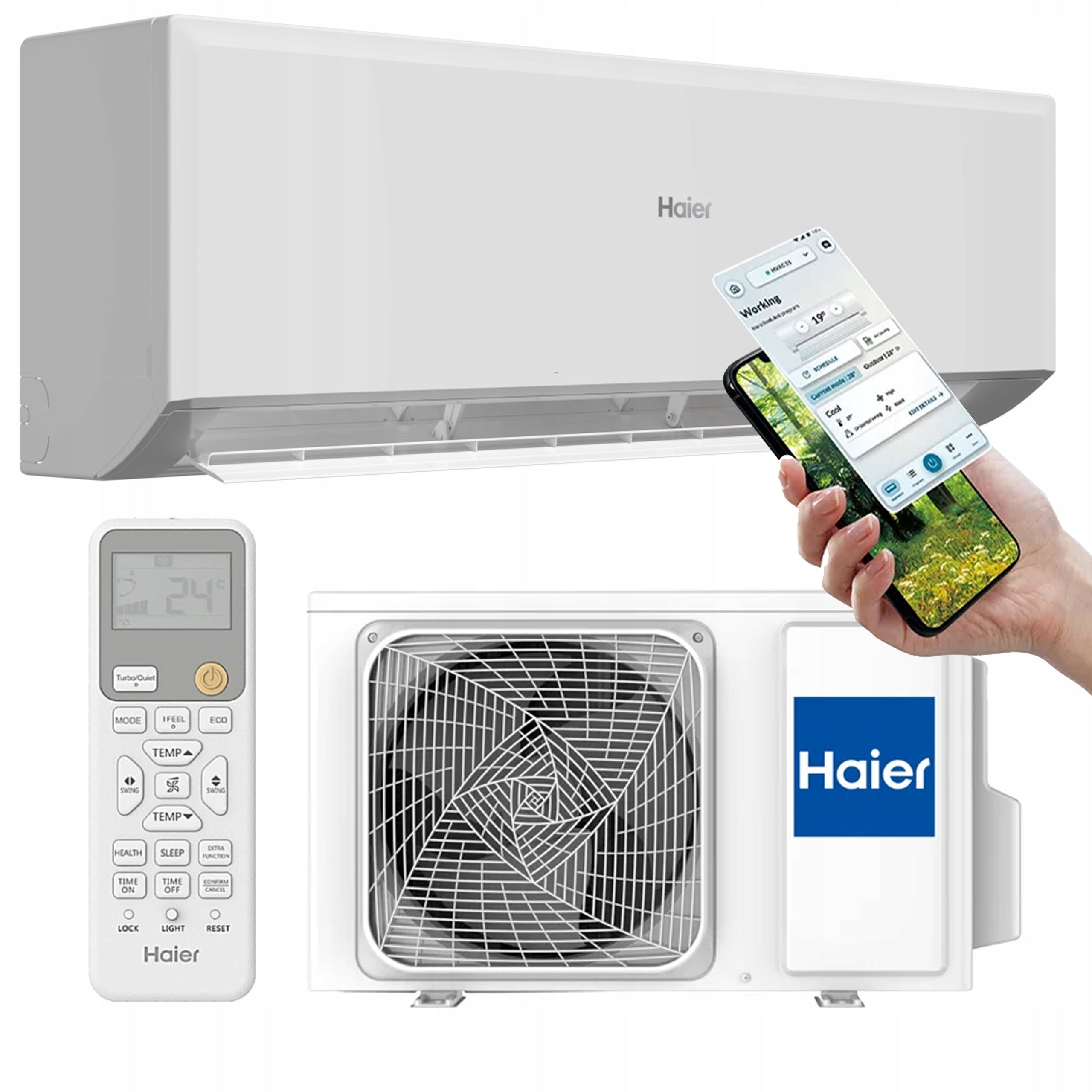 Air conditioning Haier REVIVE Plus 5 kW model 2024 Wi-Fi