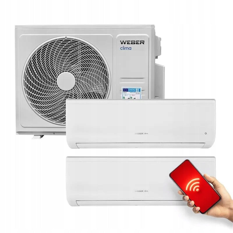 Air conditioning set multi split 2 x 3,4 kW + 5,1 kW