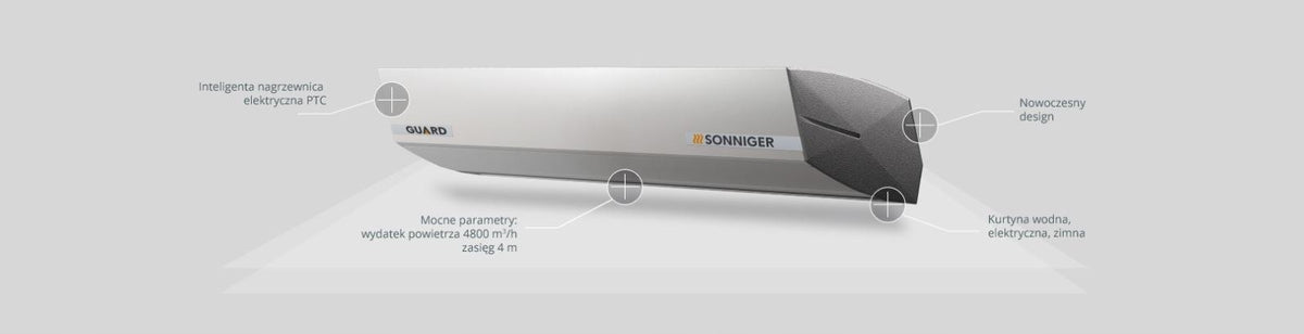 Air curtain Sonniger Guard 100E electric Manufacturer code 98344