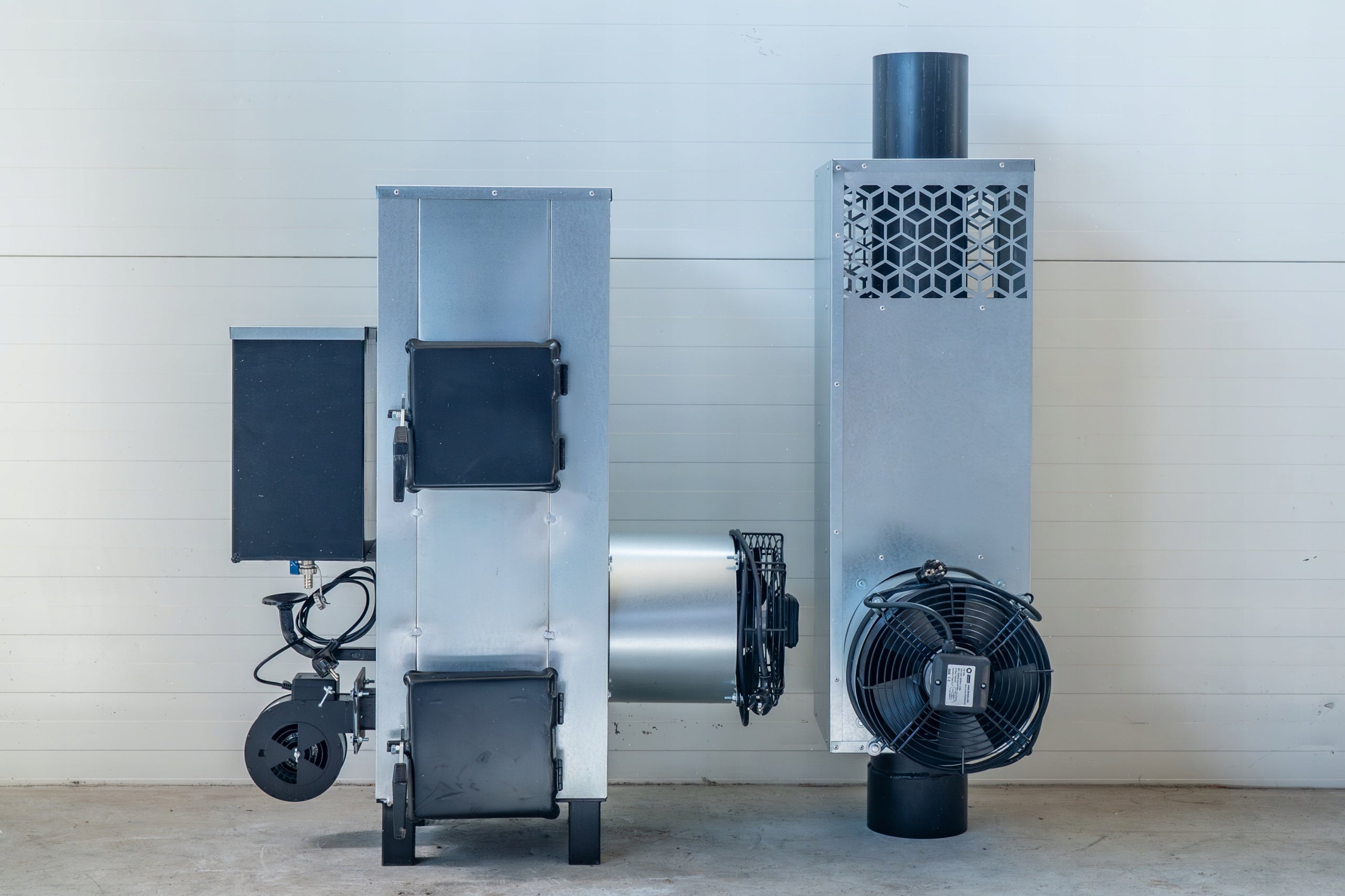 Air heater blowing furnace goat for workshop 100m2 (oil+wood) Manufacturer code NG20