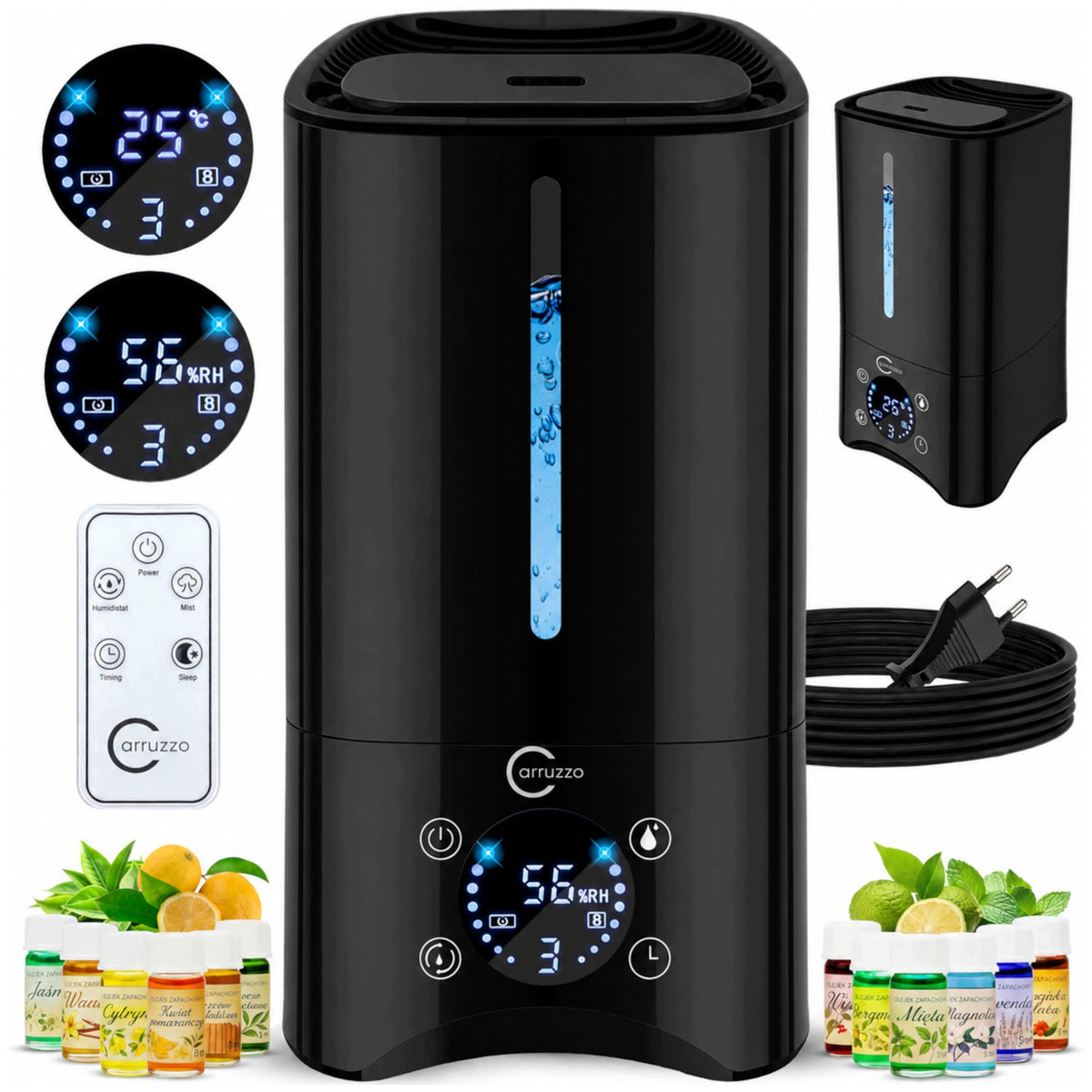 Air humidifier AUTOMATIC + AROMATHERAPY 6in1 +12 OILS FILTER PILOT