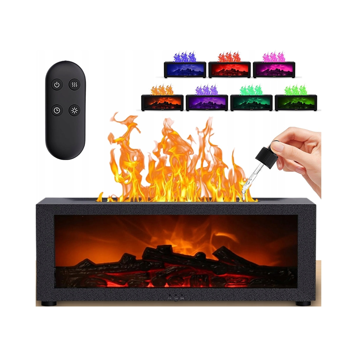 Air humidifier Bedee black remote control