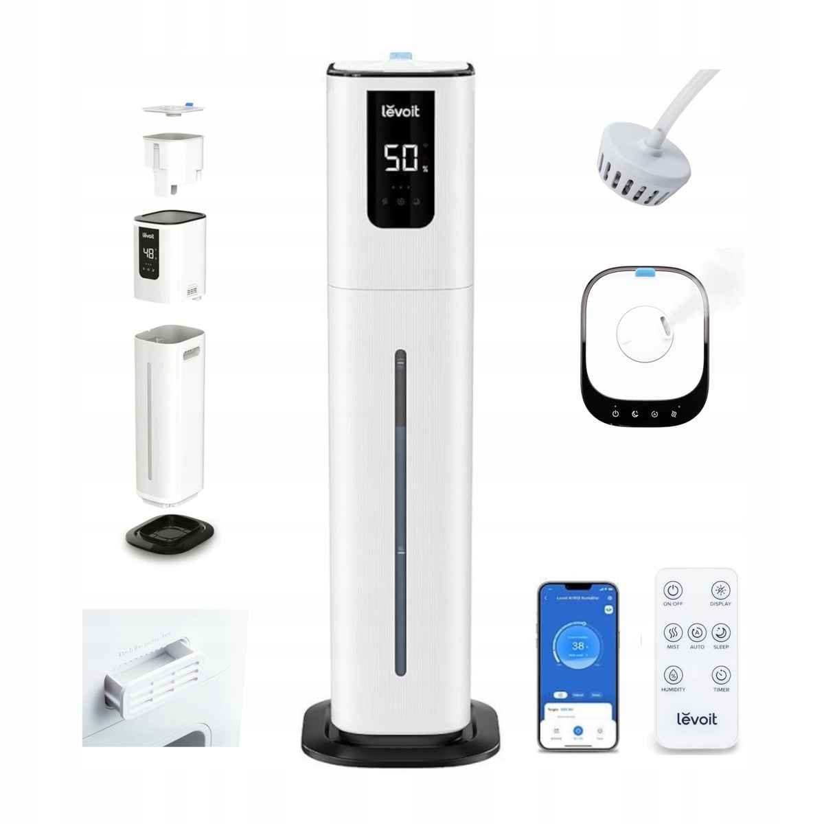 Air humidifier Levoit OasisMist 1000S diffuser aromatherapy 100h work