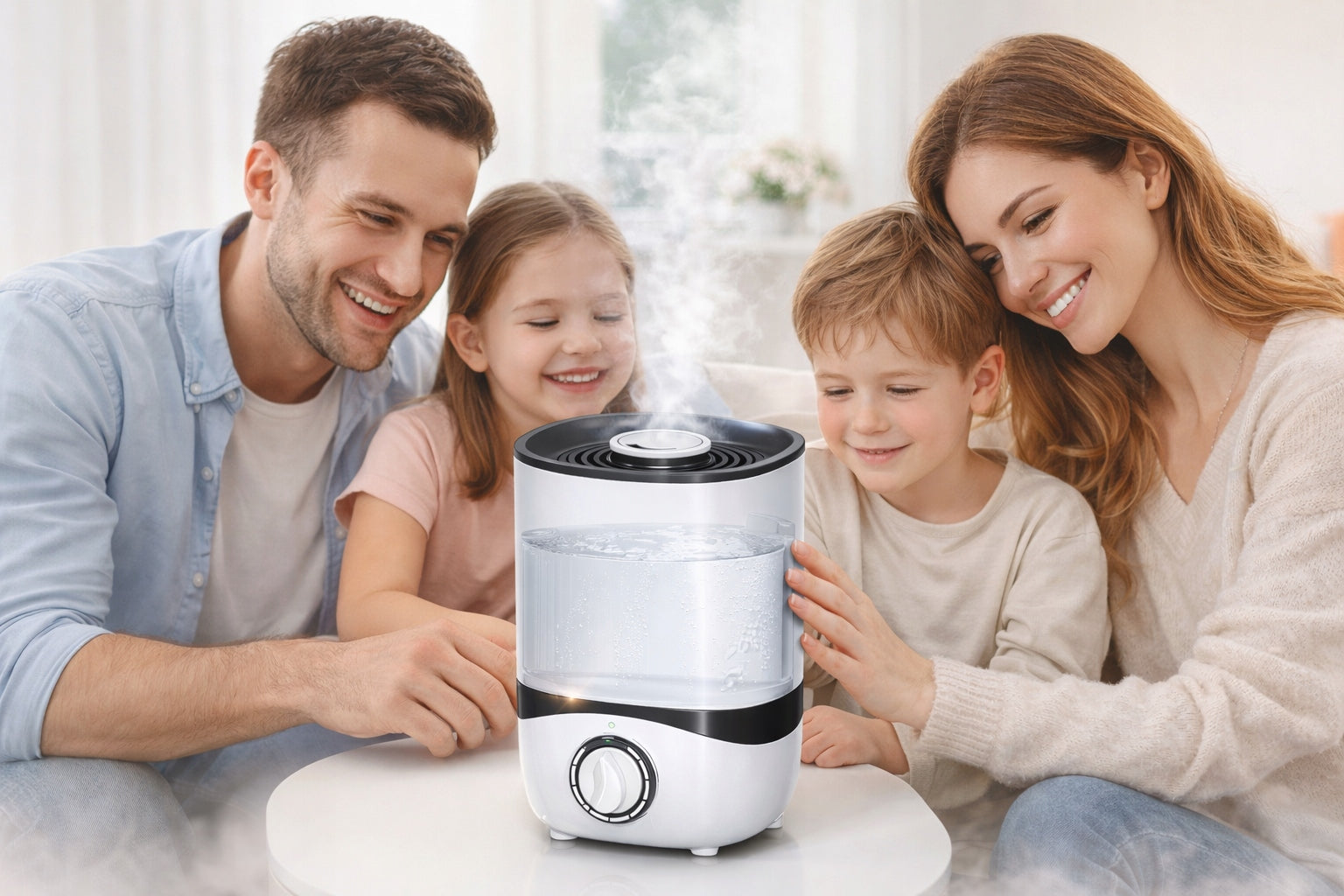 Air humidifier SOFTAIR Q3 ultrasonic silent diffuser 3,5L Packaging status original