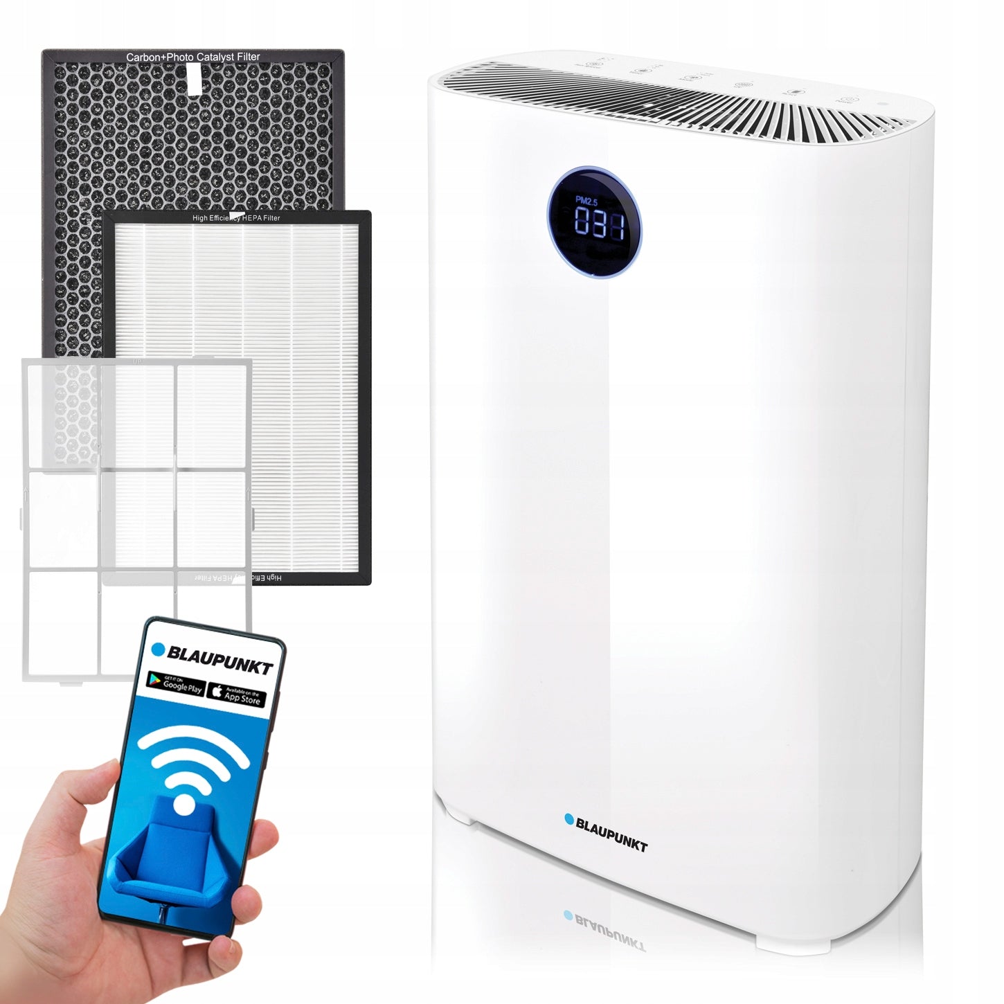 Air purifier BLAUPUNKT + IONIZER + UV lamp + HEPA filter