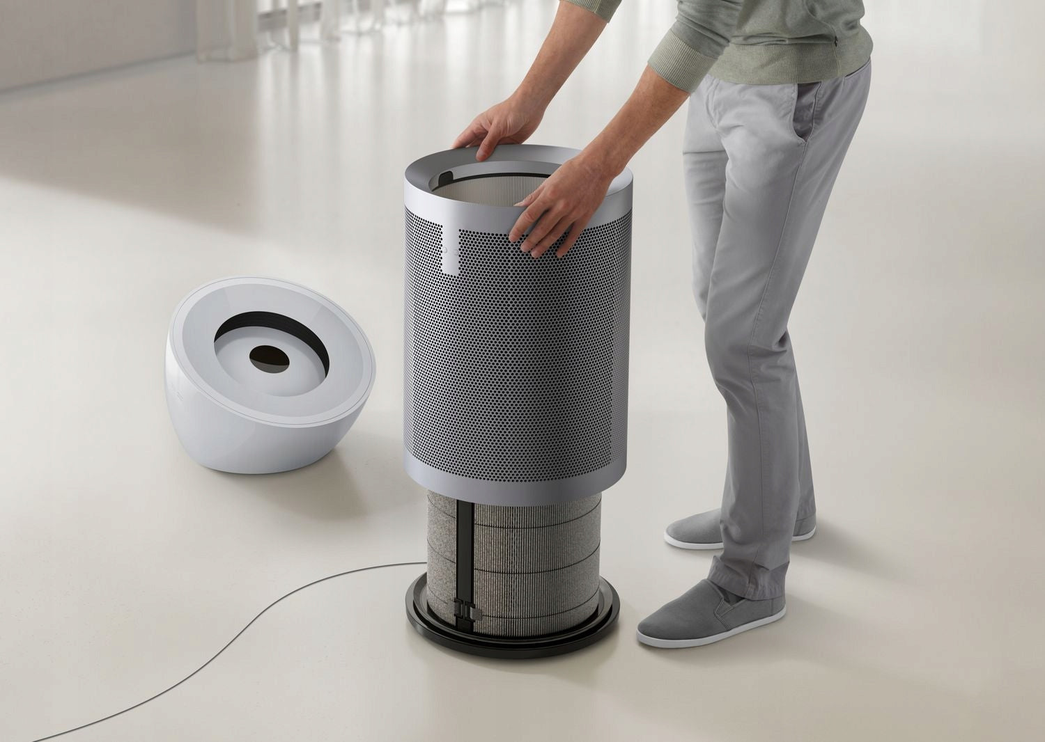 Air purifier Dyson Purifier Big+Quiet Formaldehyde BP02 Maximum efficiency 313 m³/h