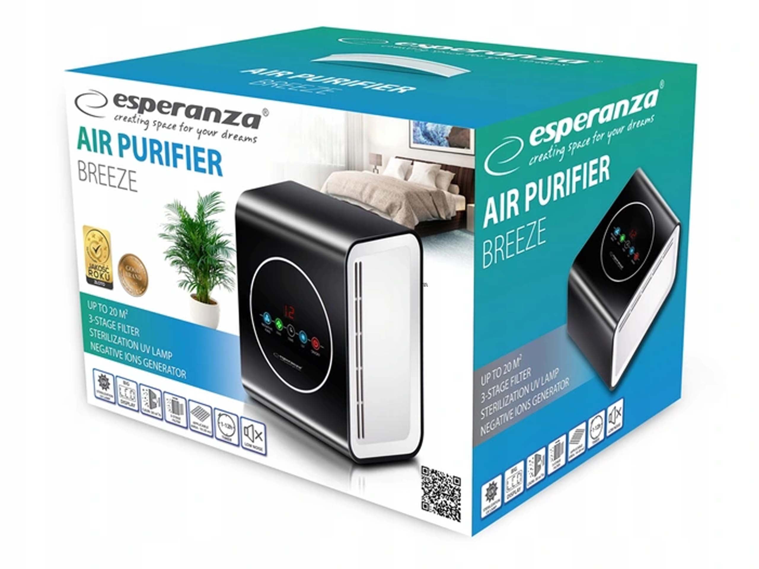 Air purifier Esperanza EHP001 BREEZE Dominant color black