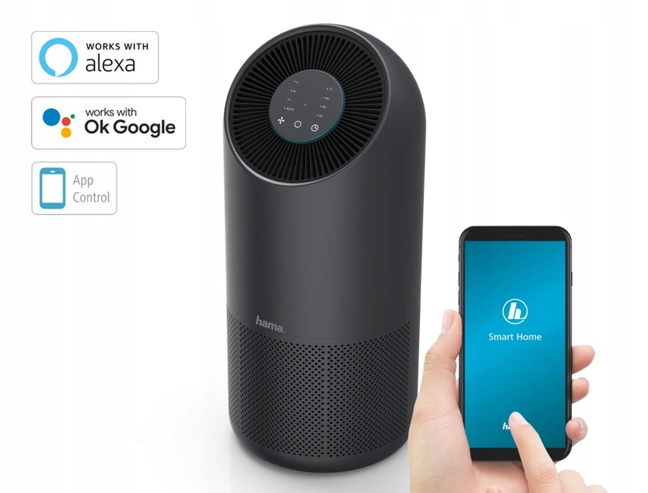 Air purifier Hama with smart wifi application auto 65 m2 HEPA filter Model smart