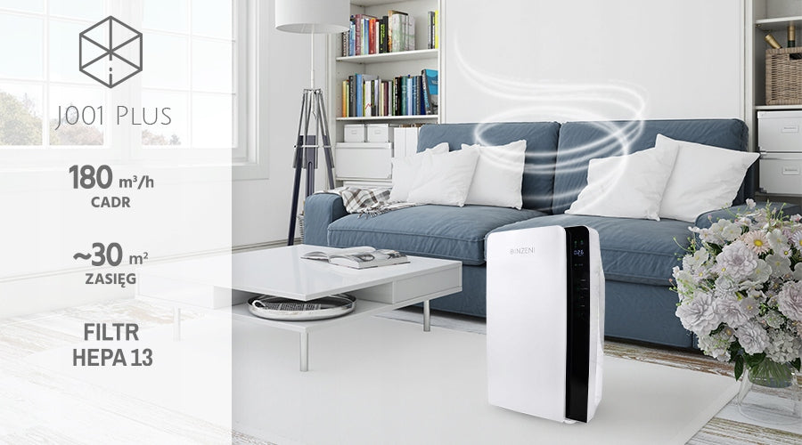 Air purifier INZENI ionizer, HEPA13, UV Maximum efficiency 180 m³/h