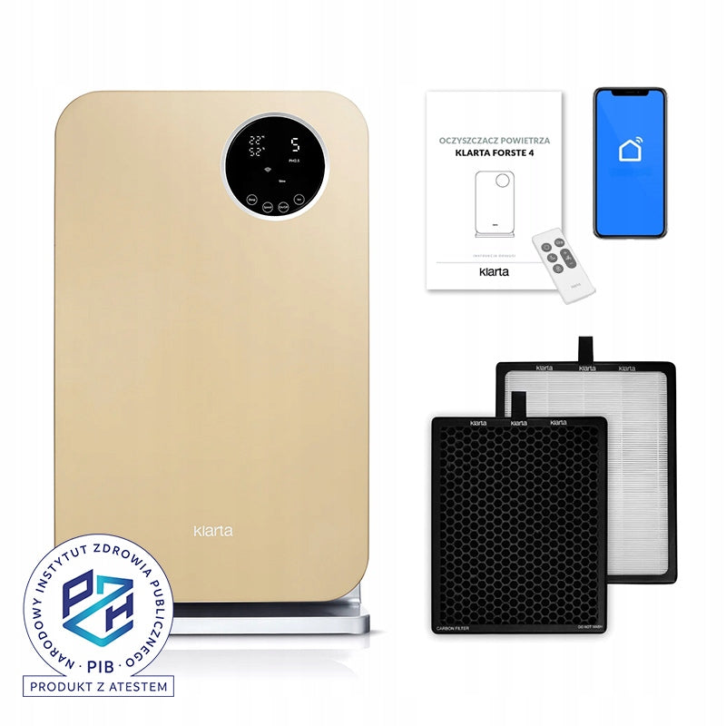 Air purifier Klarta Forste 4 Gold 40m² H13