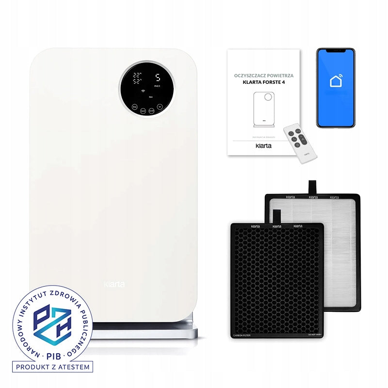 Air purifier Klarta Forste 4 White 40m² H13